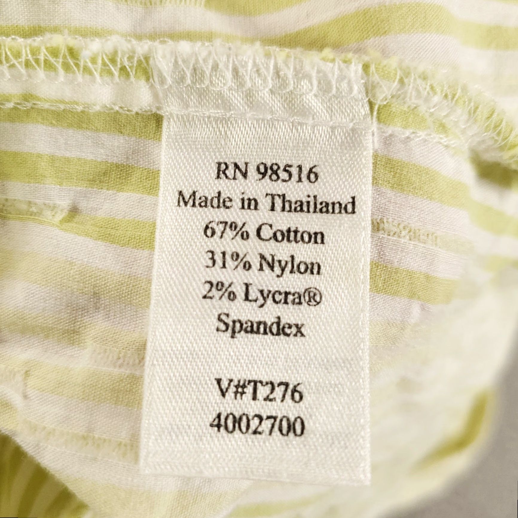 Coldwater Creek Coldwater Creek Women's Long Sleeve Button Up Shirt Casual Office Wear Large White Yellow Stripe Size L / US 10 / IT 46 - 6 Thumbnail