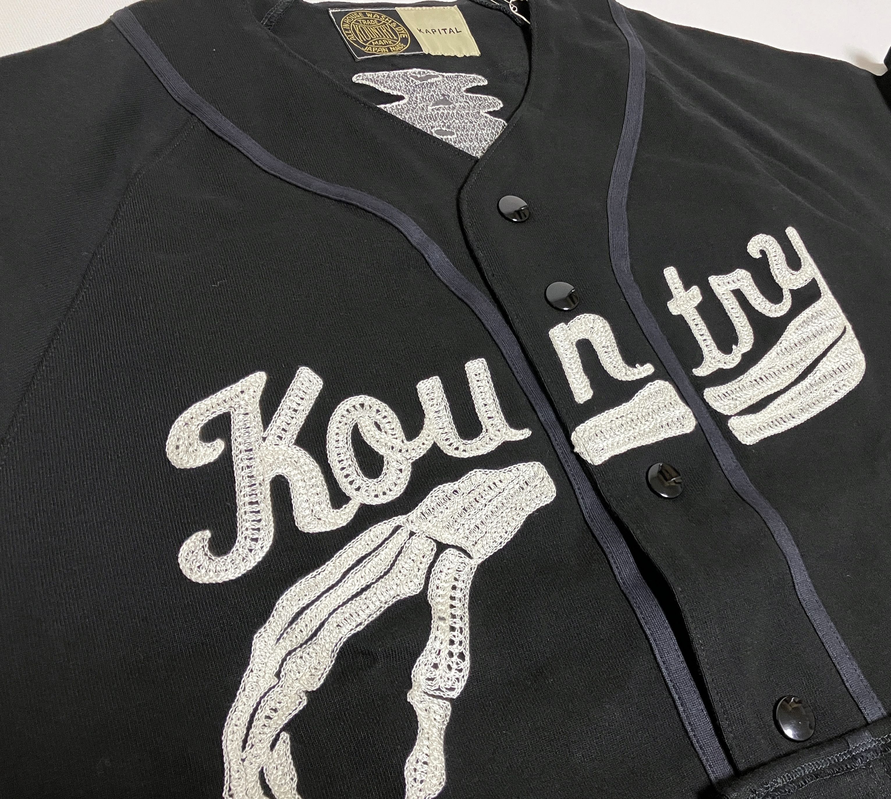 Kapital KAPITAL kountry 16 tenjiku baseball shirt black bone new Size US XL / EU 56 / 4 - 4 Thumbnail