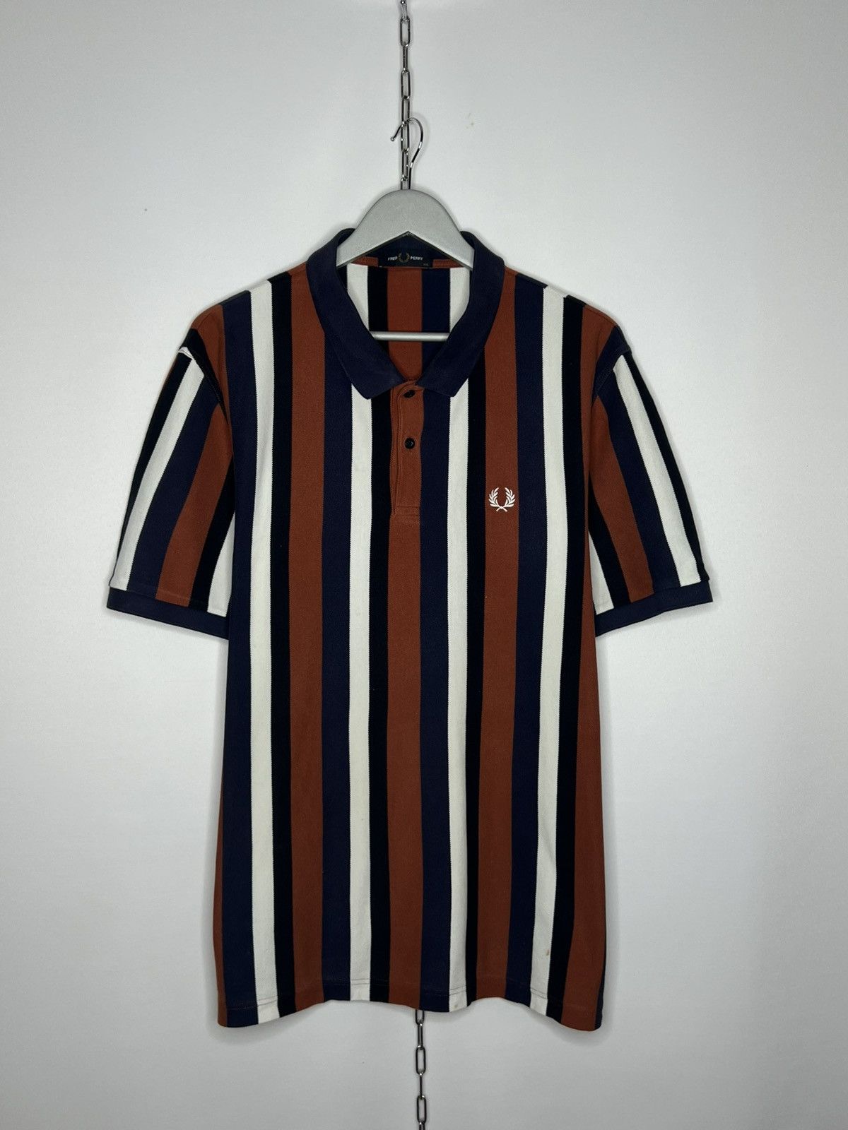 Fred Perry Rare Fred Perry Striped Polo Shirt Short Sleeve Size US XXL / EU 58 / 5 - 1 Thumbnail