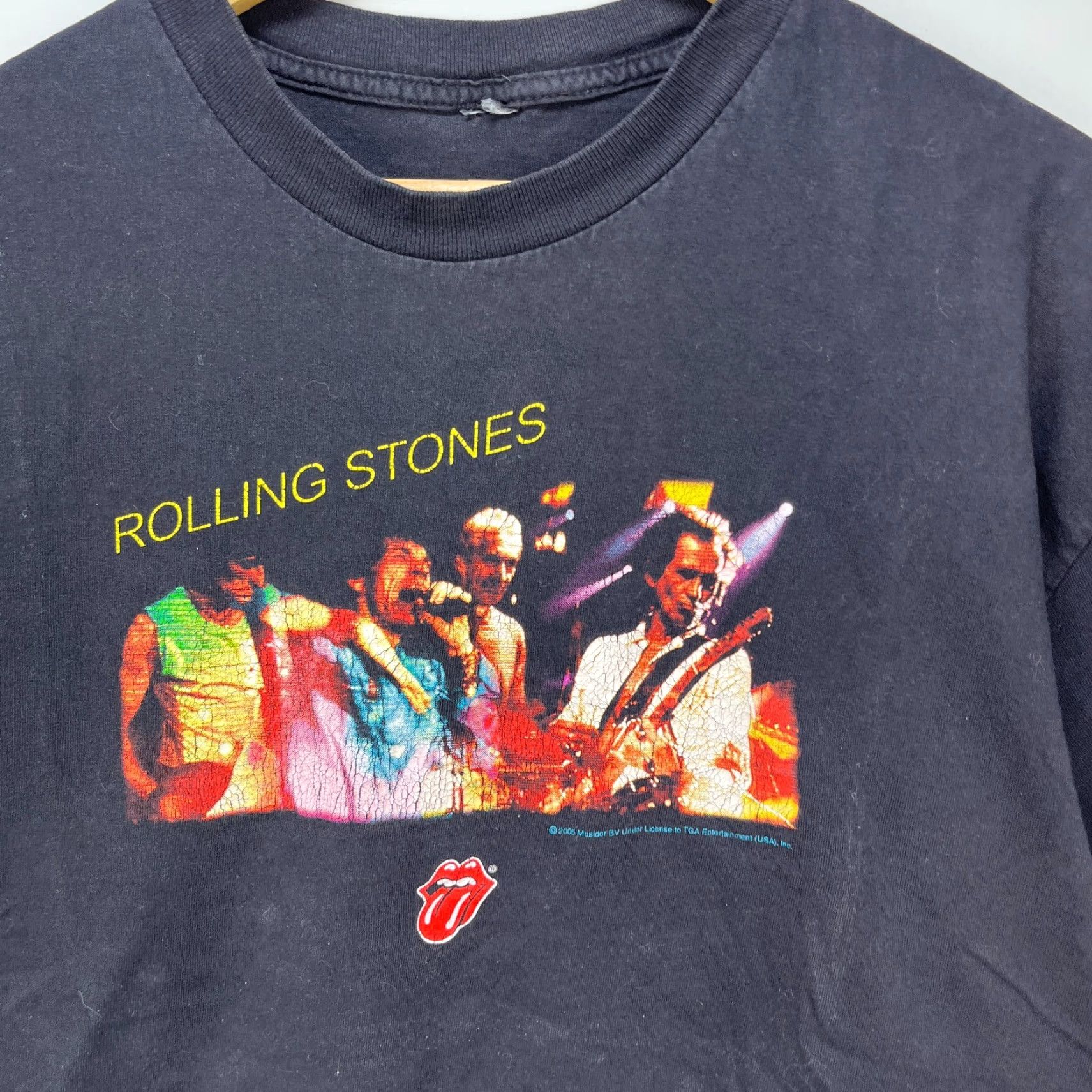 Olive VINTAGE Rolling Stones Y2K Band Tour T Shirt XL 2XL Live Licks Mens T-Shirt Black Size US XL / EU 56 / 4 - 3 Thumbnail