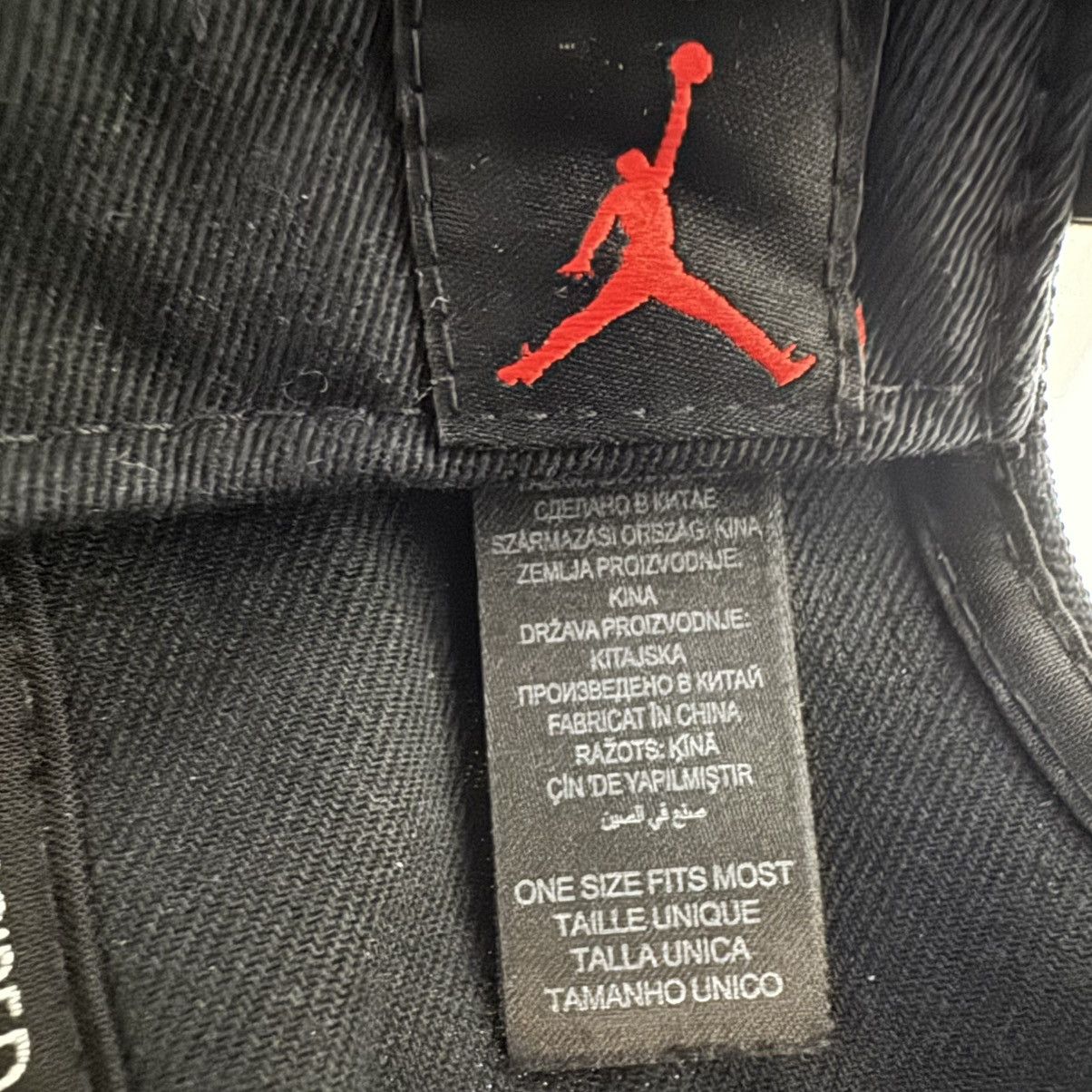 Jordan Brand Air Jordan Jumpman Snapback Hat Solid Black Adjustable Cap Size 40 - 9 Thumbnail