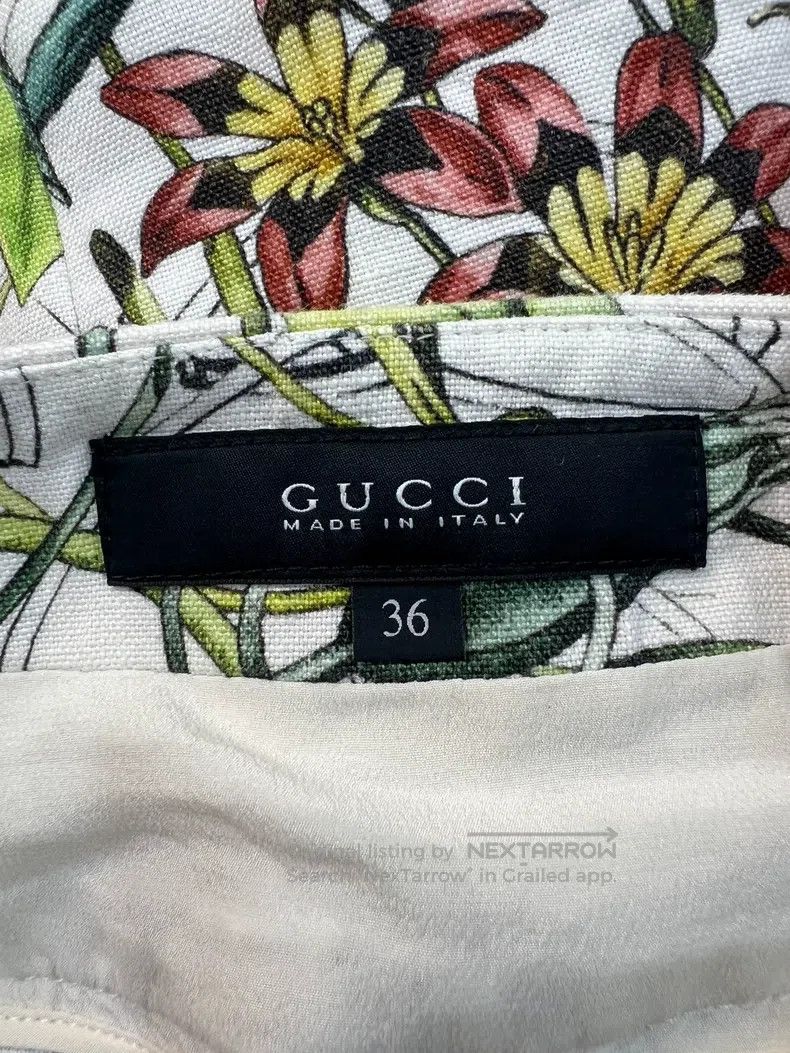 Gucci Gucci Show-style linen skirt Size 24" / US 00 / IT 34 - 4 Thumbnail