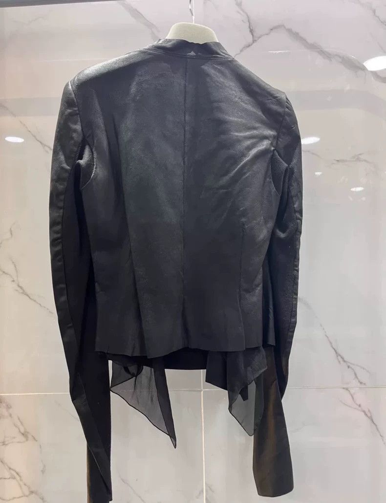 Rick Owens Rick Owens Suede tulle motorcycle jacket-2506 Size US S / EU 44-46 / 1 - 2 Thumbnail