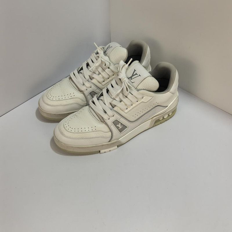 Louis Vuitton White Leather Low-Top Sneakers -2508