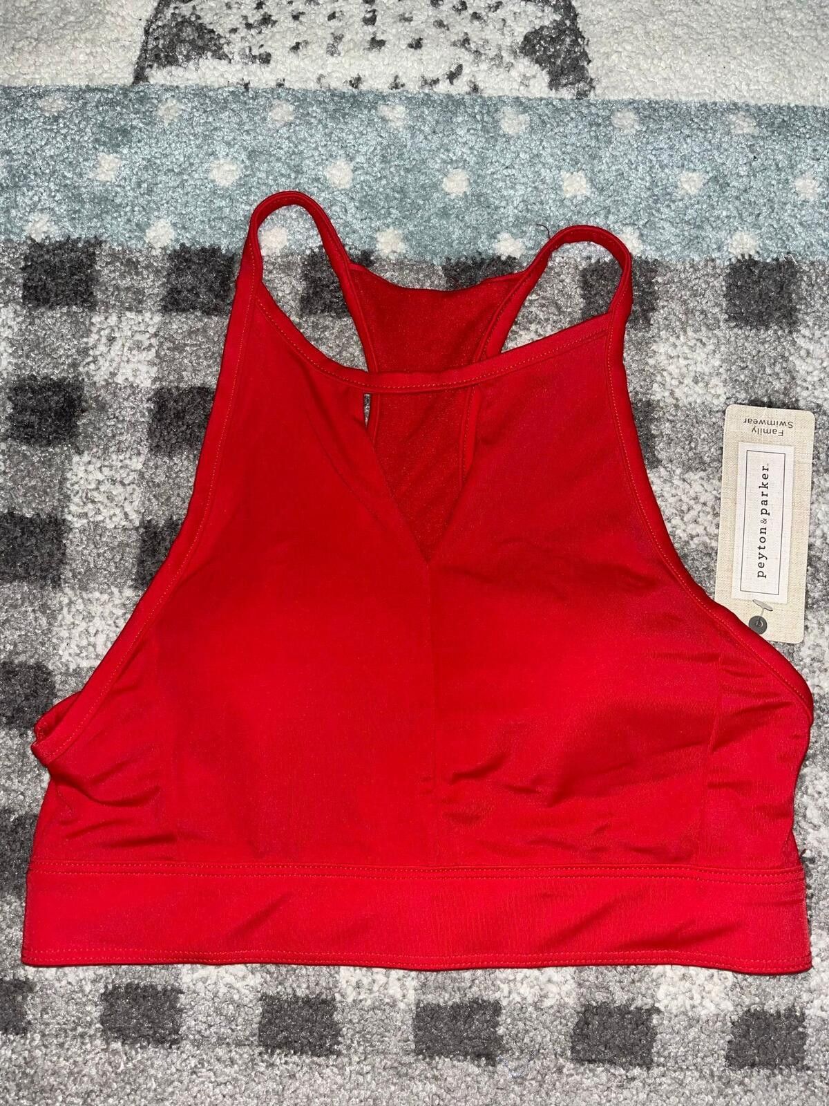 Other Peyton Parker Womens Small Red High Neck Swim Top NWT Size ONE SIZE - 2 Thumbnail