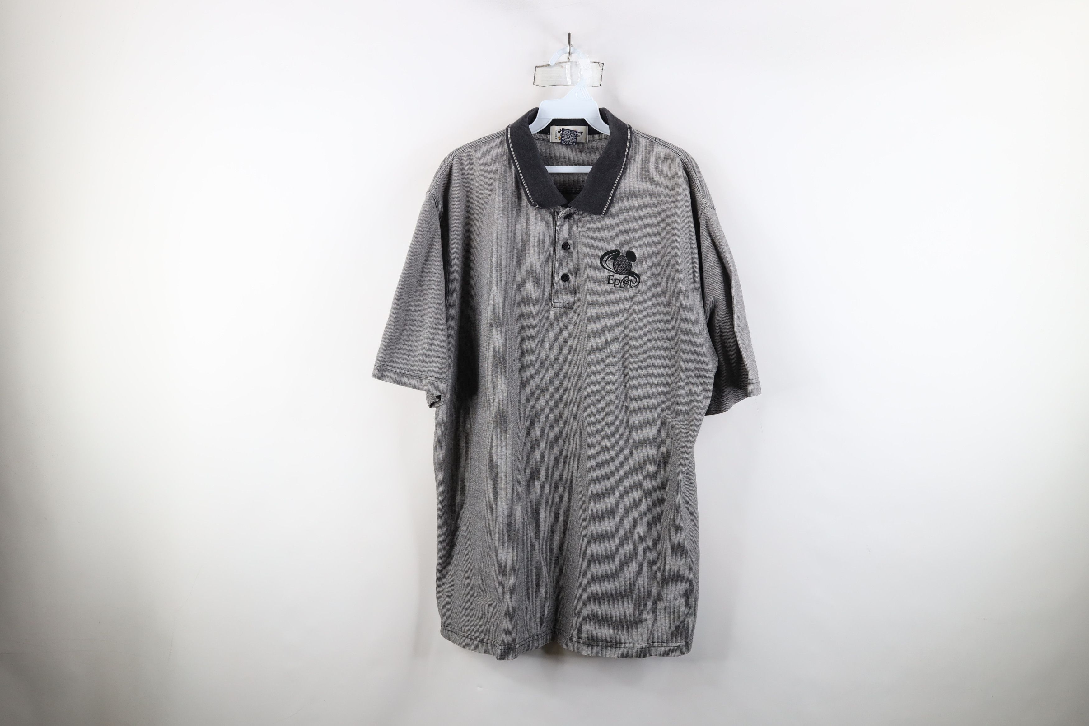 Disney × Vintage Vintage 90s Disney Spell Epcot Center Collared Polo Shirt Size US XL / EU 56 / 4 - 1 Thumbnail
