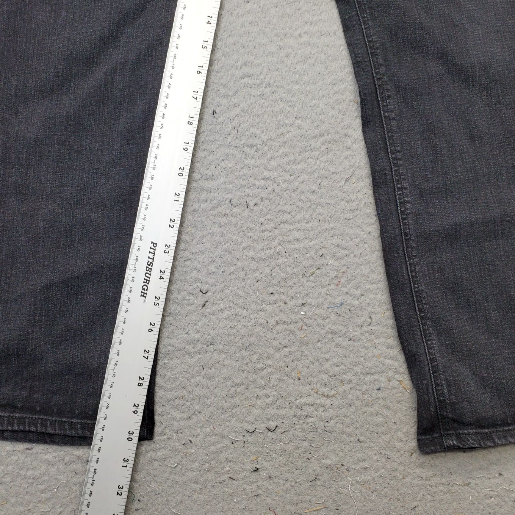 Vintage Seven7 Jeans Mens 38x32 Black Denim Slim Straight Fit Dark Wash 5-Pocket Design Mens Size US 38 / EU 54 - 4 Thumbnail