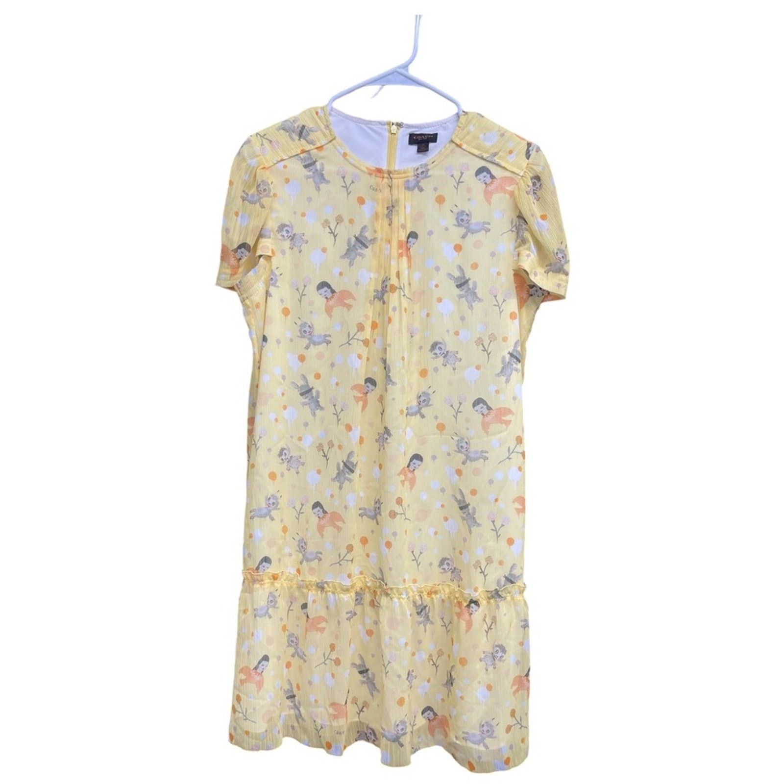 Coach *NWOT* Runway Coach Baseman Yellow Dress Size M / US 6-8 / IT 42-44 - 1 Thumbnail