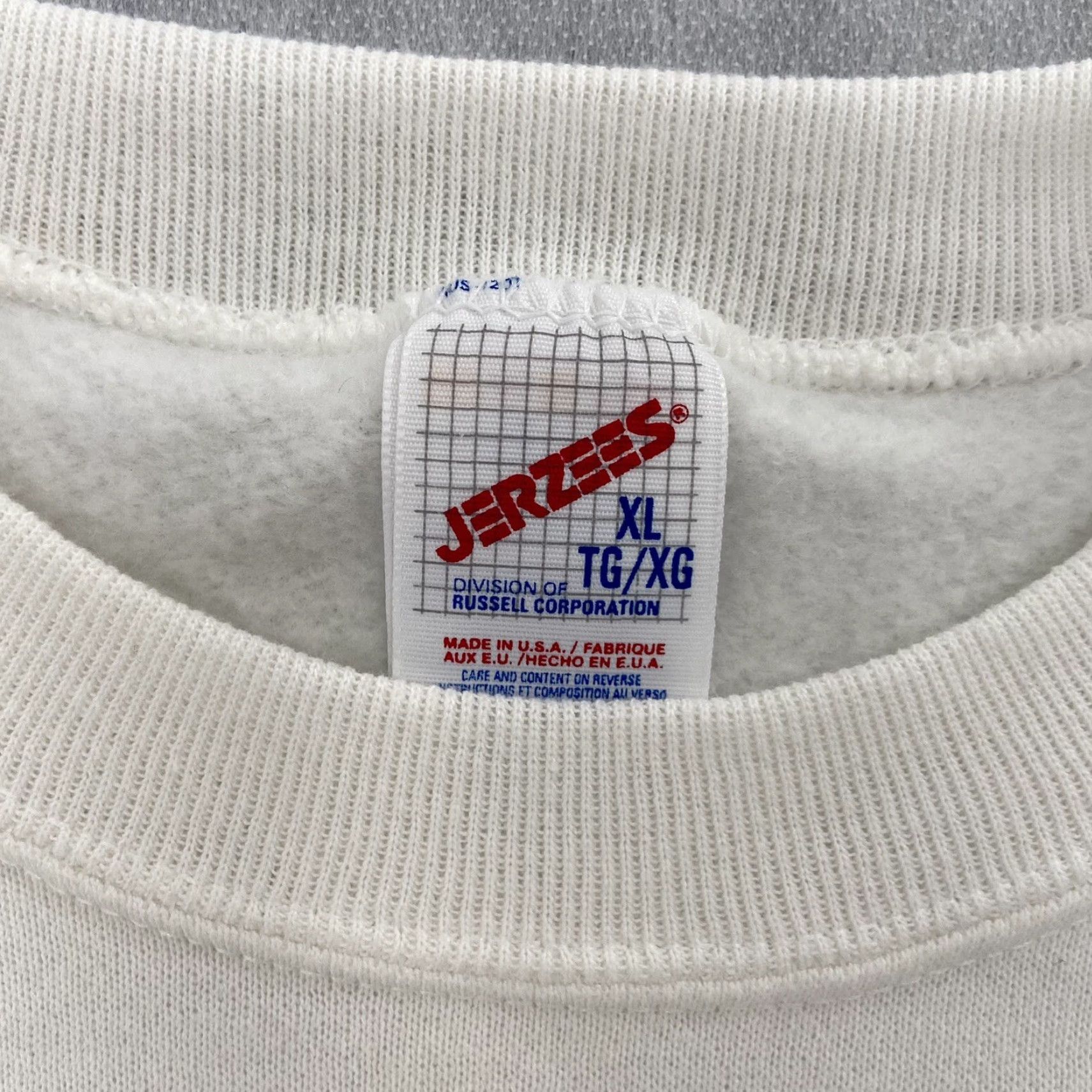 Jerzees VINTAGE JERZEES D Morgan Sweatshirt Adult Extra Large White Mother Graphic 1996 Mom 90s Size XL / US 12-14 / IT 48-50 - 7 Thumbnail