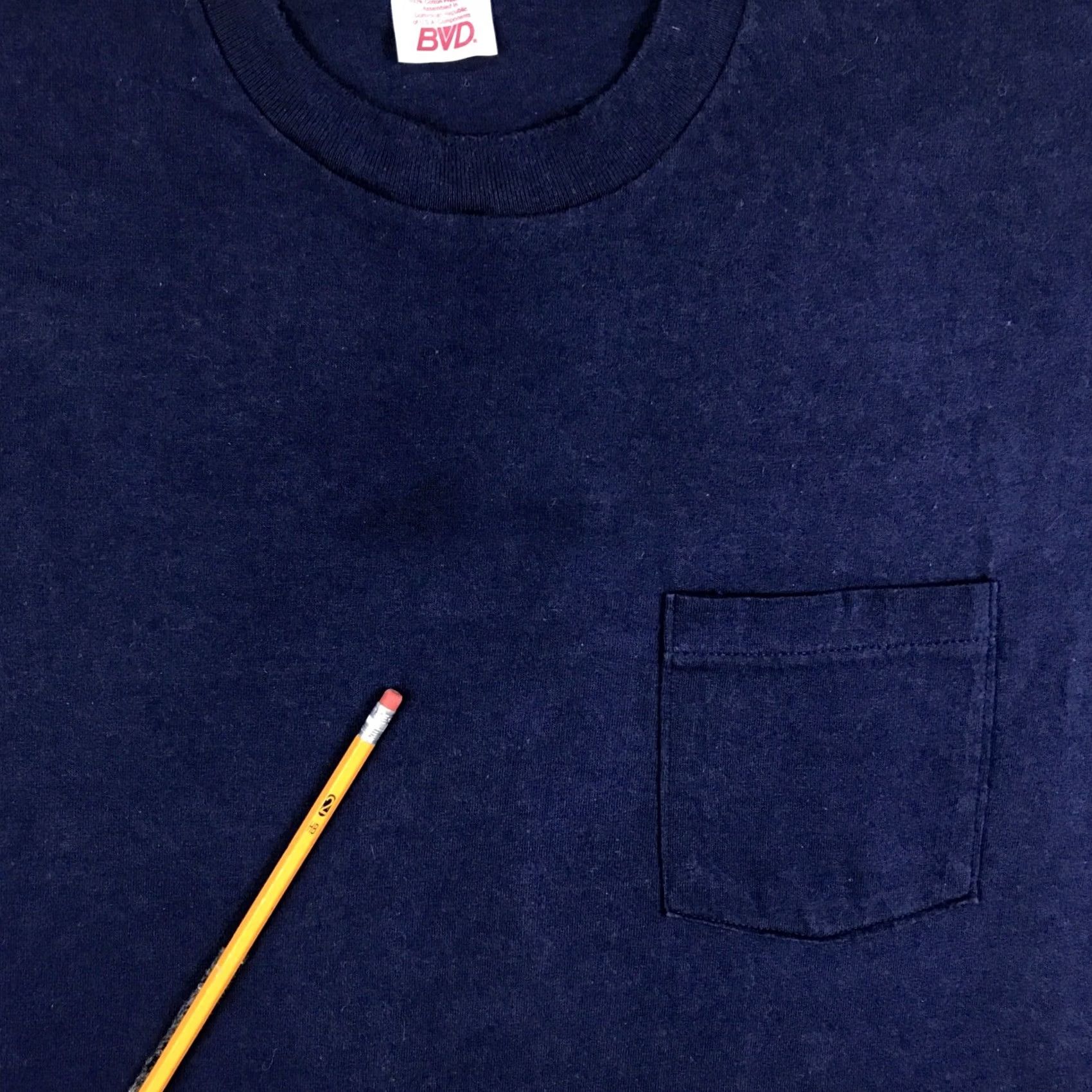 Vintage VINTAGE B.V.D T-Shirt 3XL Navy Blue Crew Neck Short Sleeve Men 90s 80s Beach Surf Rock Size US XXL / EU 58 / 5 - 6 Thumbnail