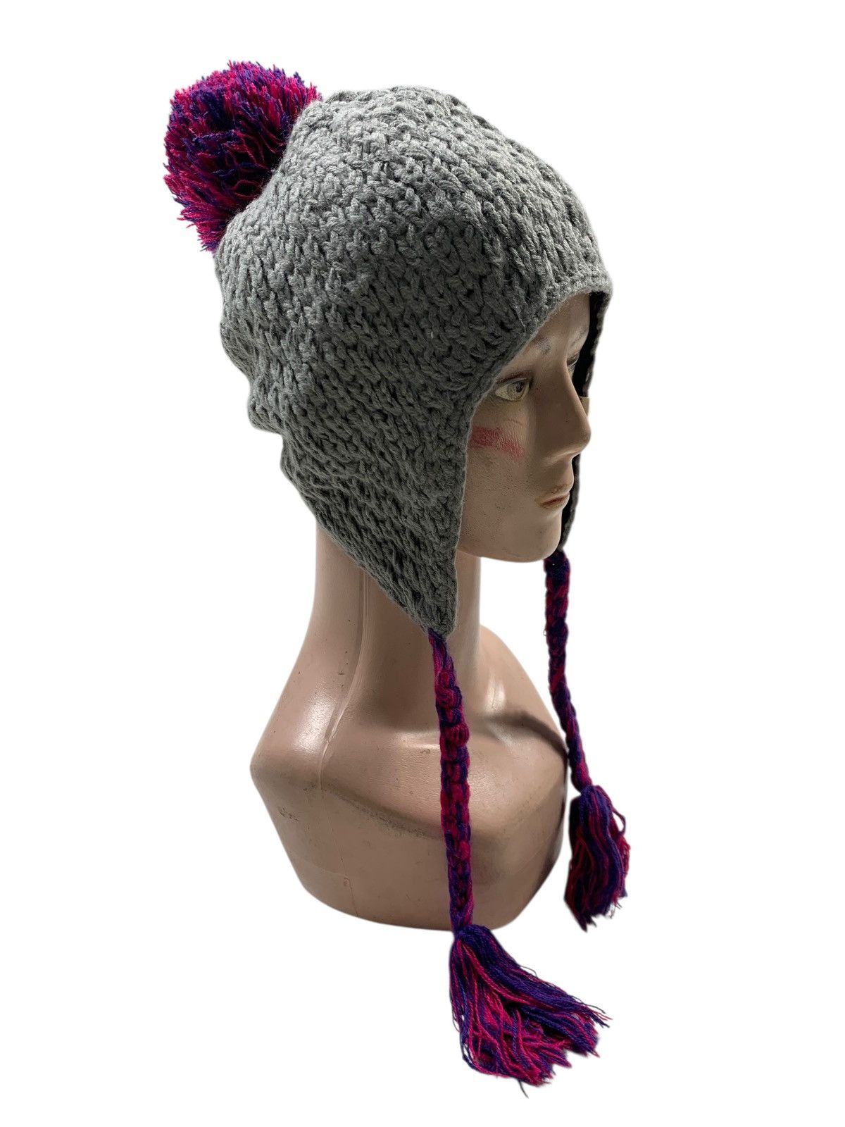 Japanese Brand × Kapital × Vintage Crochet knitted chapeaux Beanie Hats RARE Size ONE SIZE - 4 Thumbnail