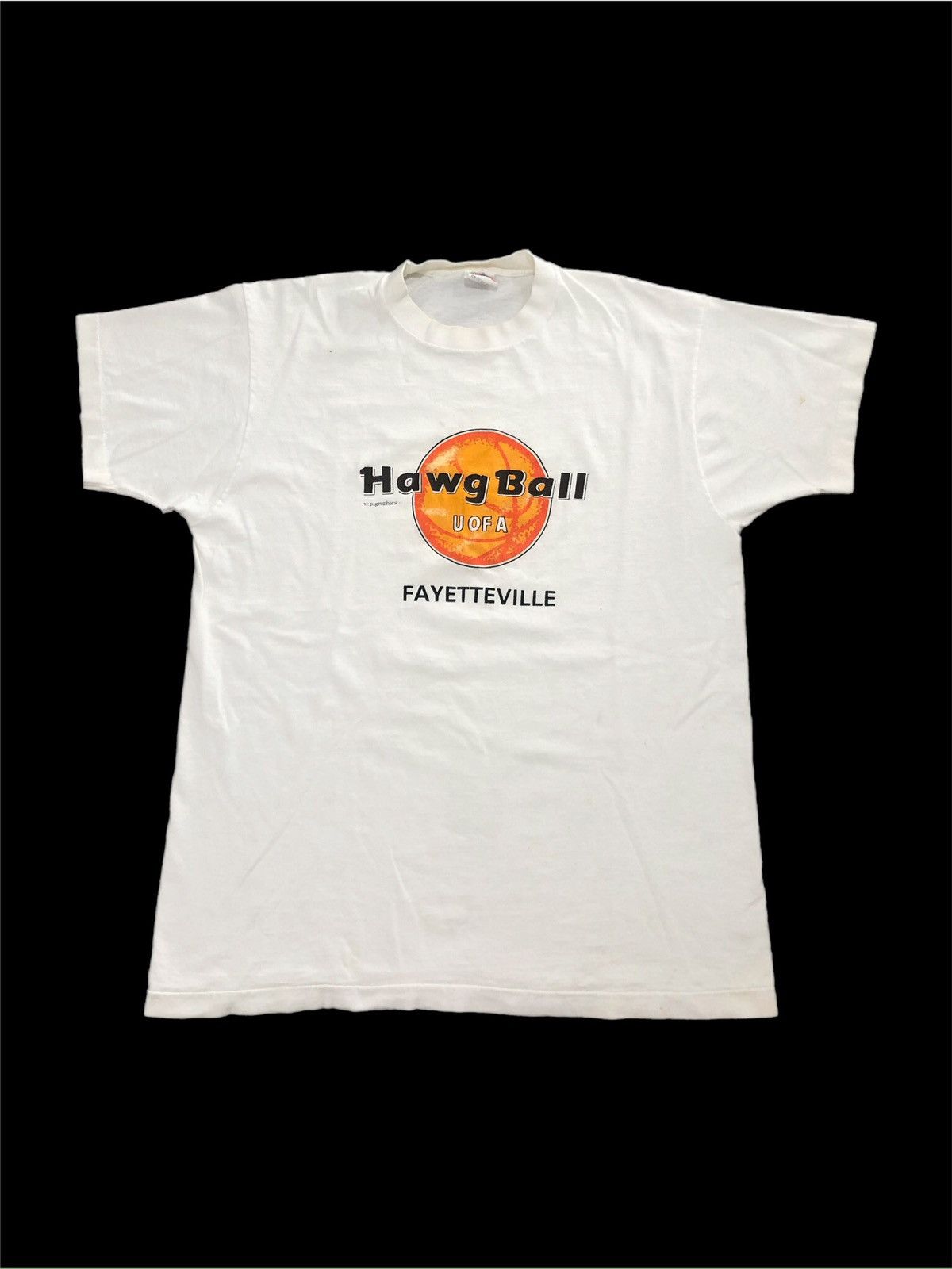 Vintage 90s Hawg Ball Arkansas Razorbacks Tee Size US XL / EU 56 / 4 - 1 Thumbnail