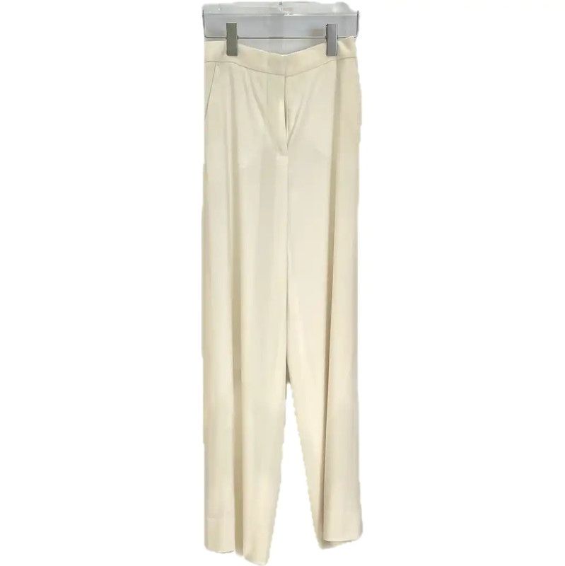 Max Mara MaxMara Cream Wool Casual Women's Pants 0089 Size 22" - 1 Thumbnail