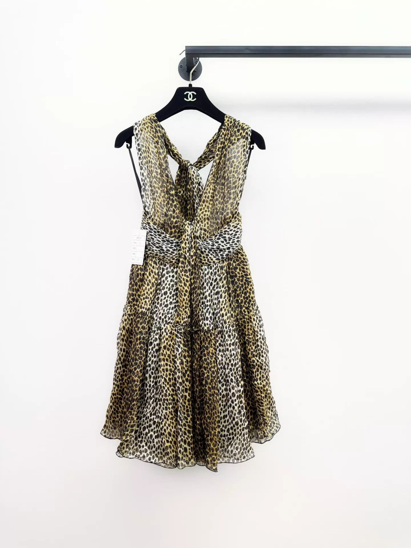 Dolce & Gabbana DG Leopard Print Silk Sleeveless Dress 40 (worn once) Size S / US 4 / IT 40 - 1 Thumbnail