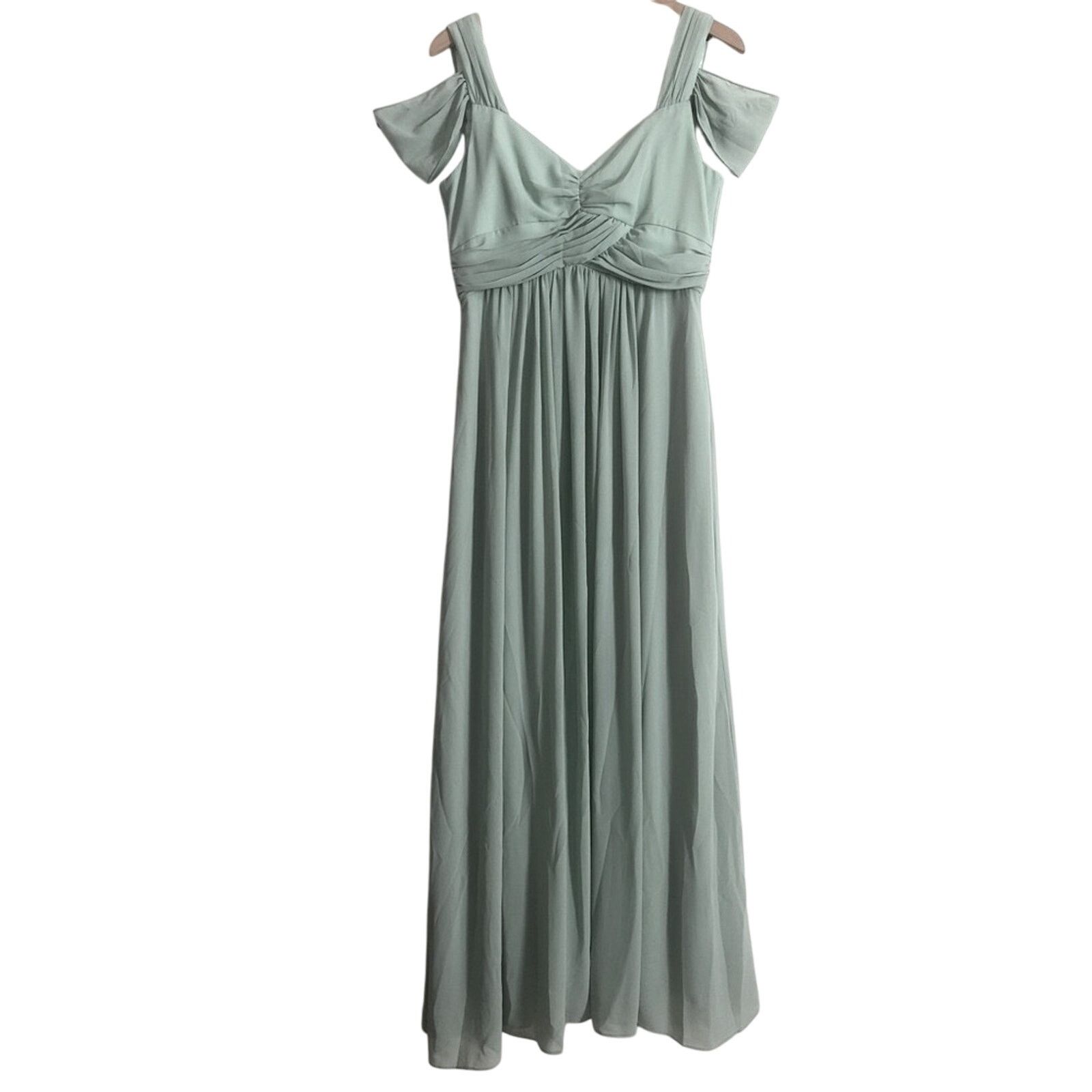 Other NWT Pinkblush Light Olive Chiffon Maternity Formal Dress Size S / US 4 / IT 40 - 1 Thumbnail