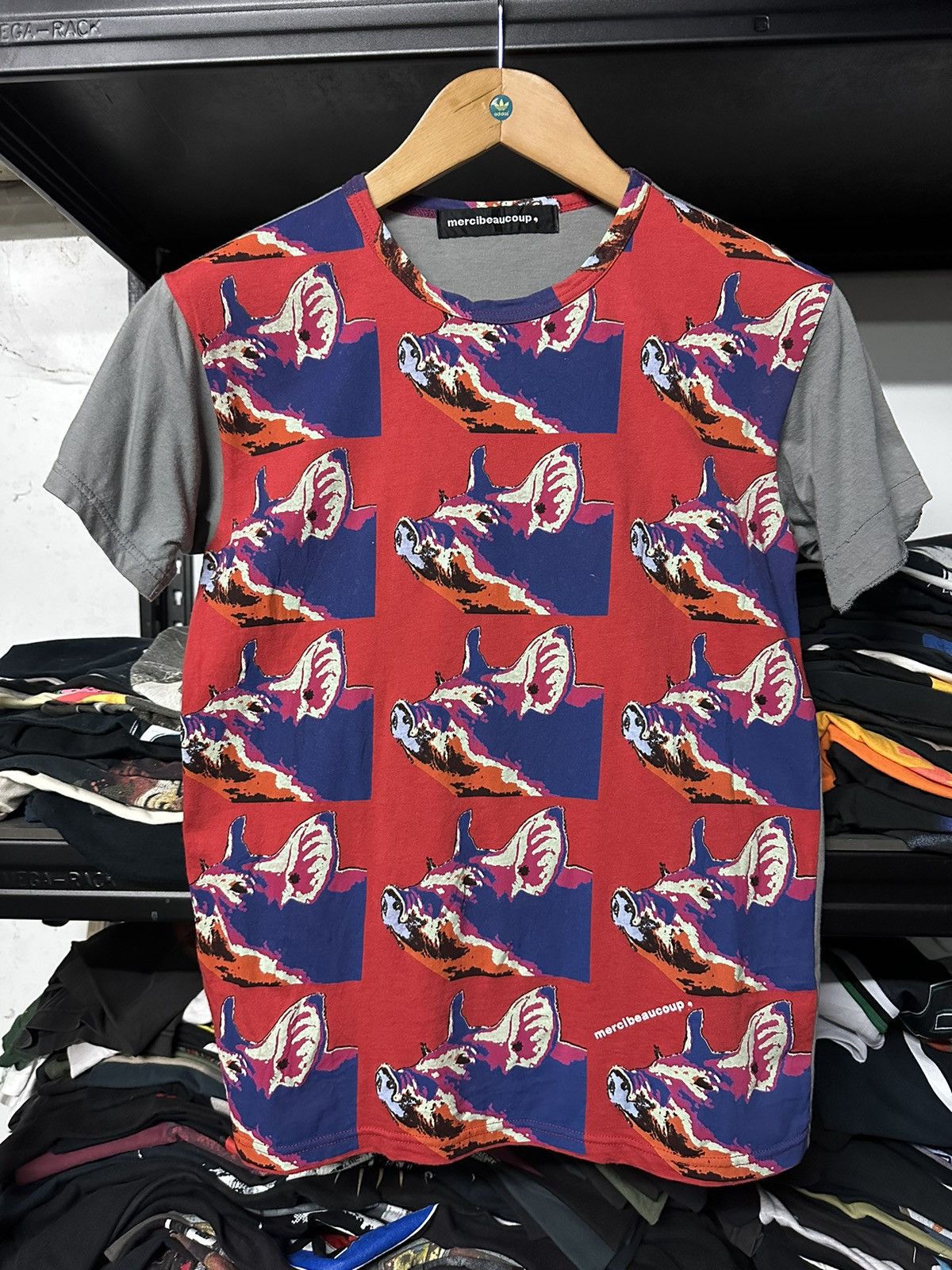Issey Miyake × Vintage × mercibeaucoup Vintage Mercibeaucoup Ovp Pig Pop Art Tee Size US S / EU 44-46 / 1 - 1 Thumbnail