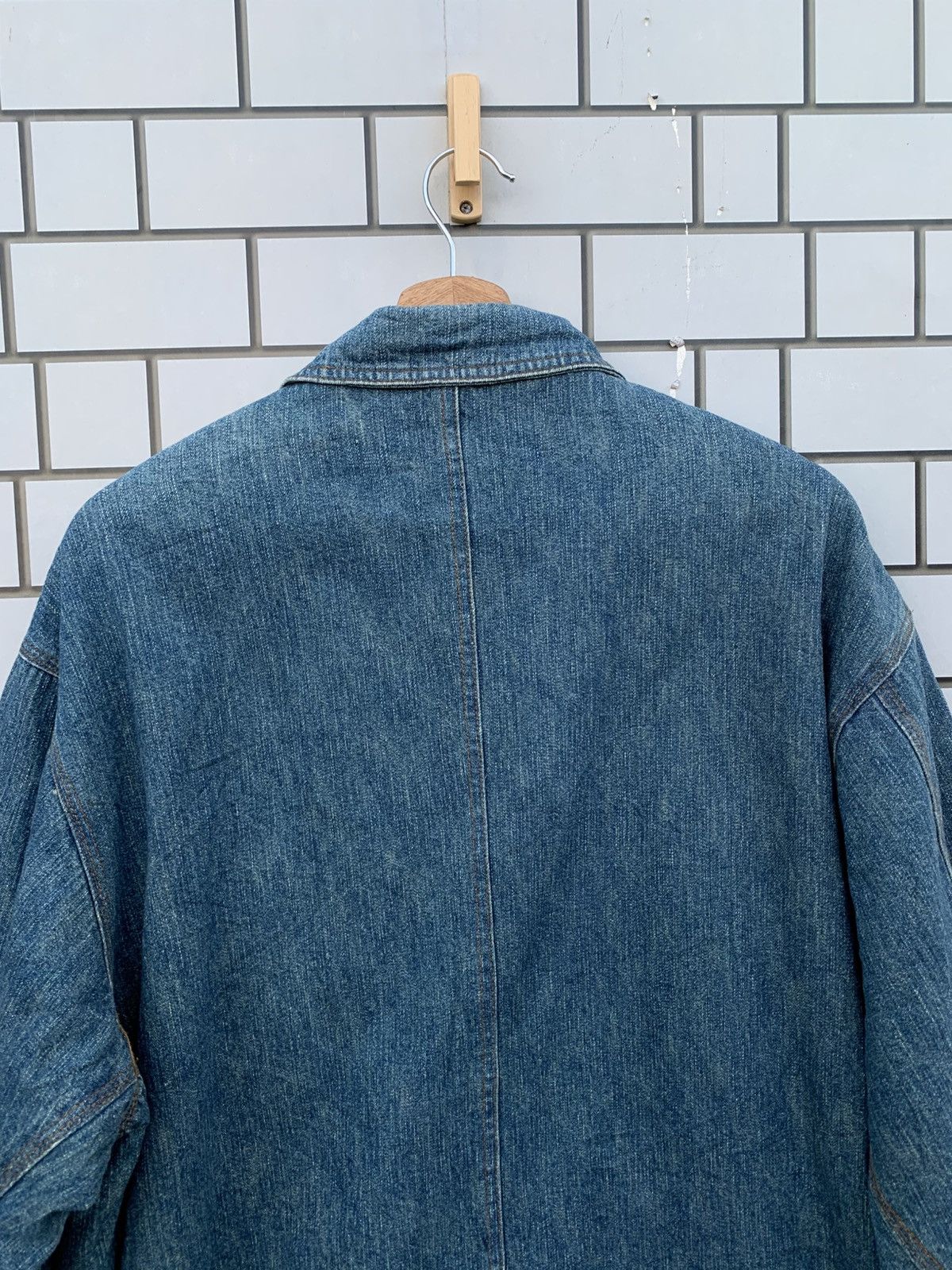 Indigo × Japanese Brand × Vintage Vintage Japanese Brand Nepuca Workwear Denim Jacket Size US L / EU 52-54 / 3 - 19 Thumbnail