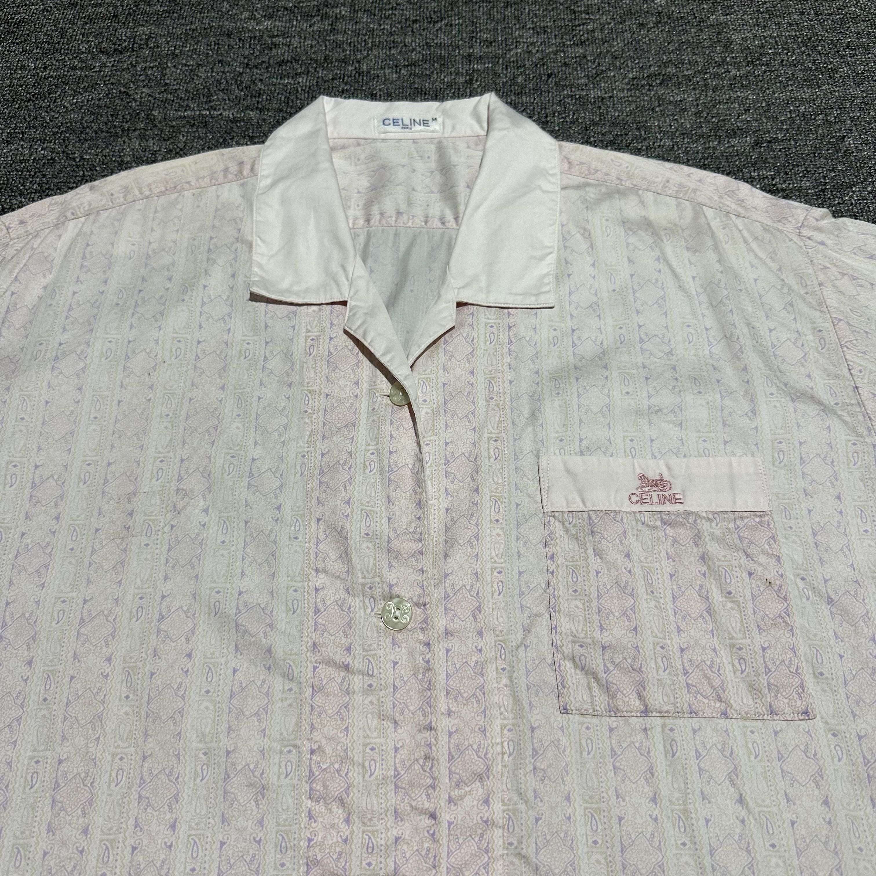 Celine Vintage Celine Button Ups Shirts Size US M / EU 48-50 / 2 - 4 Thumbnail