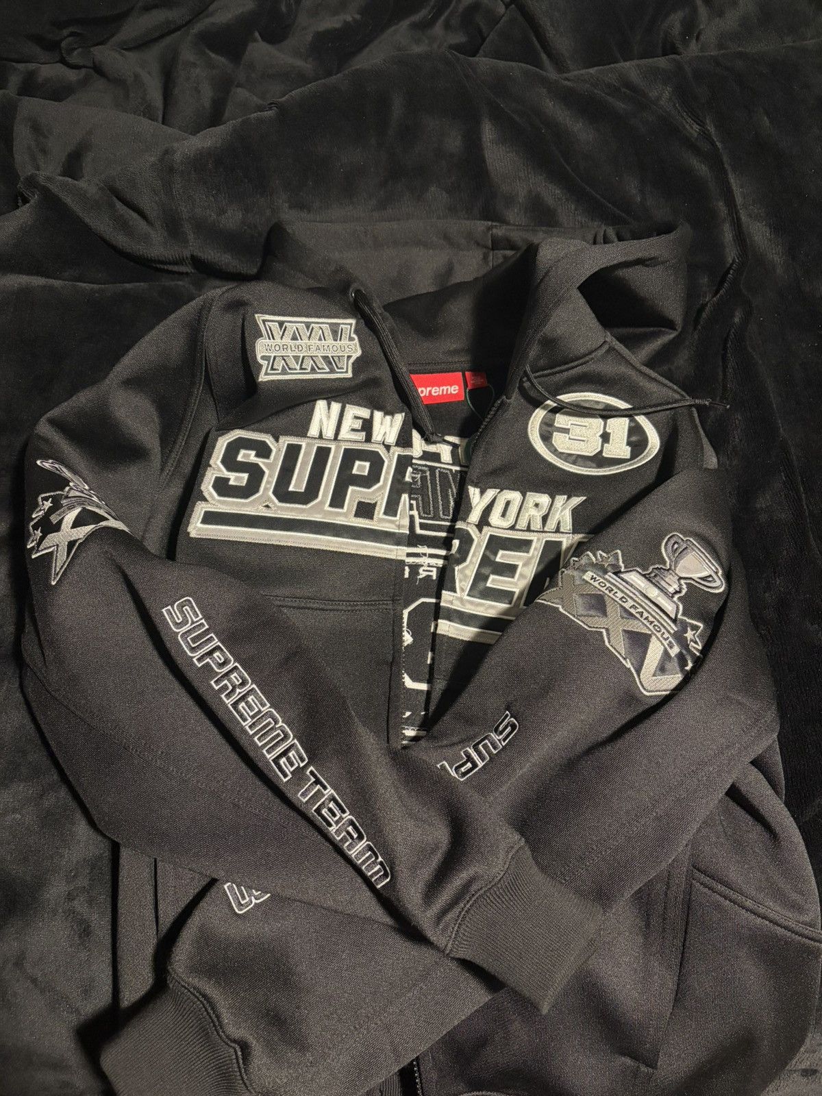 Supreme Supreme Fw25 Football Zip Up Size US S / EU 44-46 / 1 - 2 Thumbnail