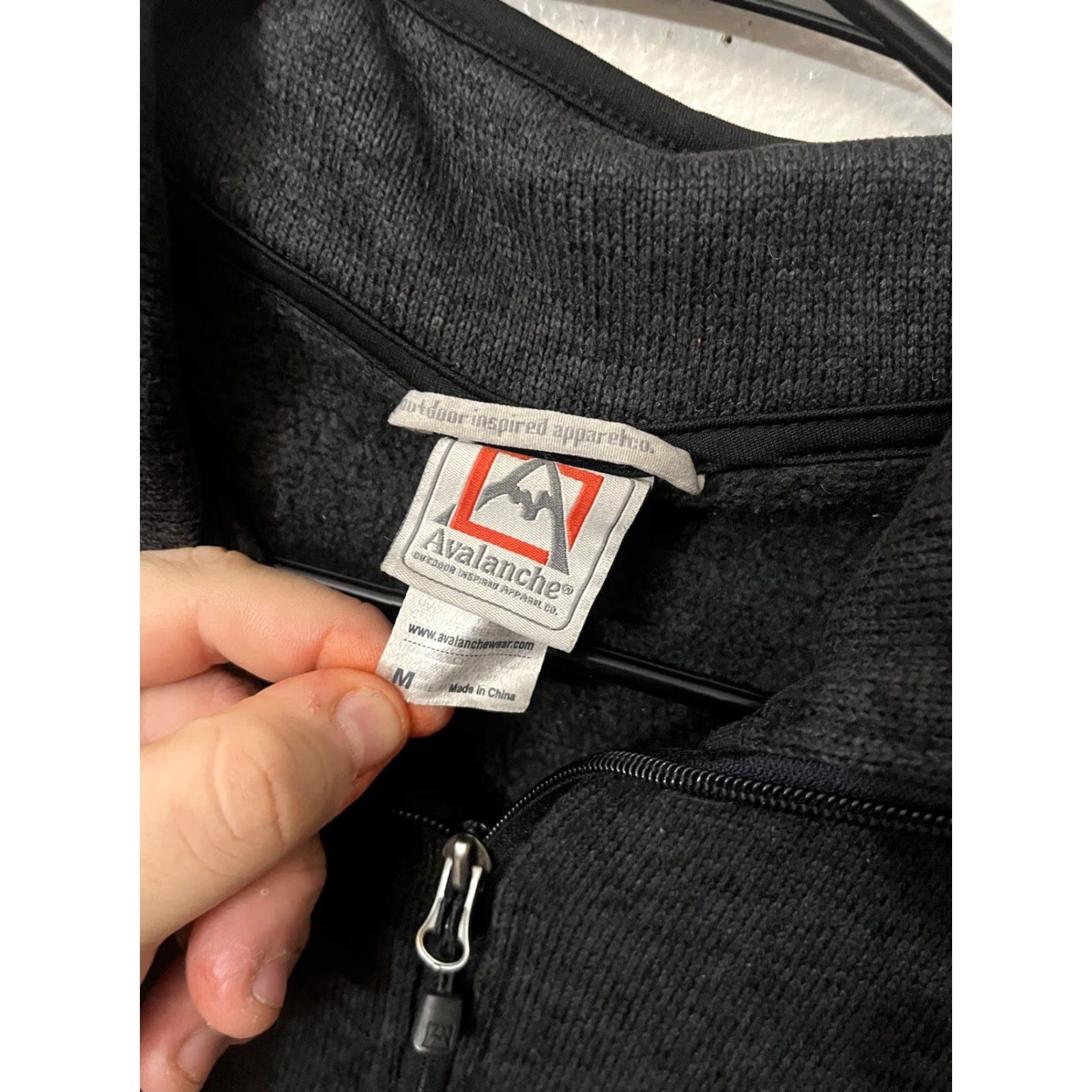 Avalanche Avalanche Gray Fleece 1/4 Zip Sweater Men M Midweight Performance Outdoor Hiking Pullover with Pockets Size US M / EU 48-50 / 2 - 2 Thumbnail