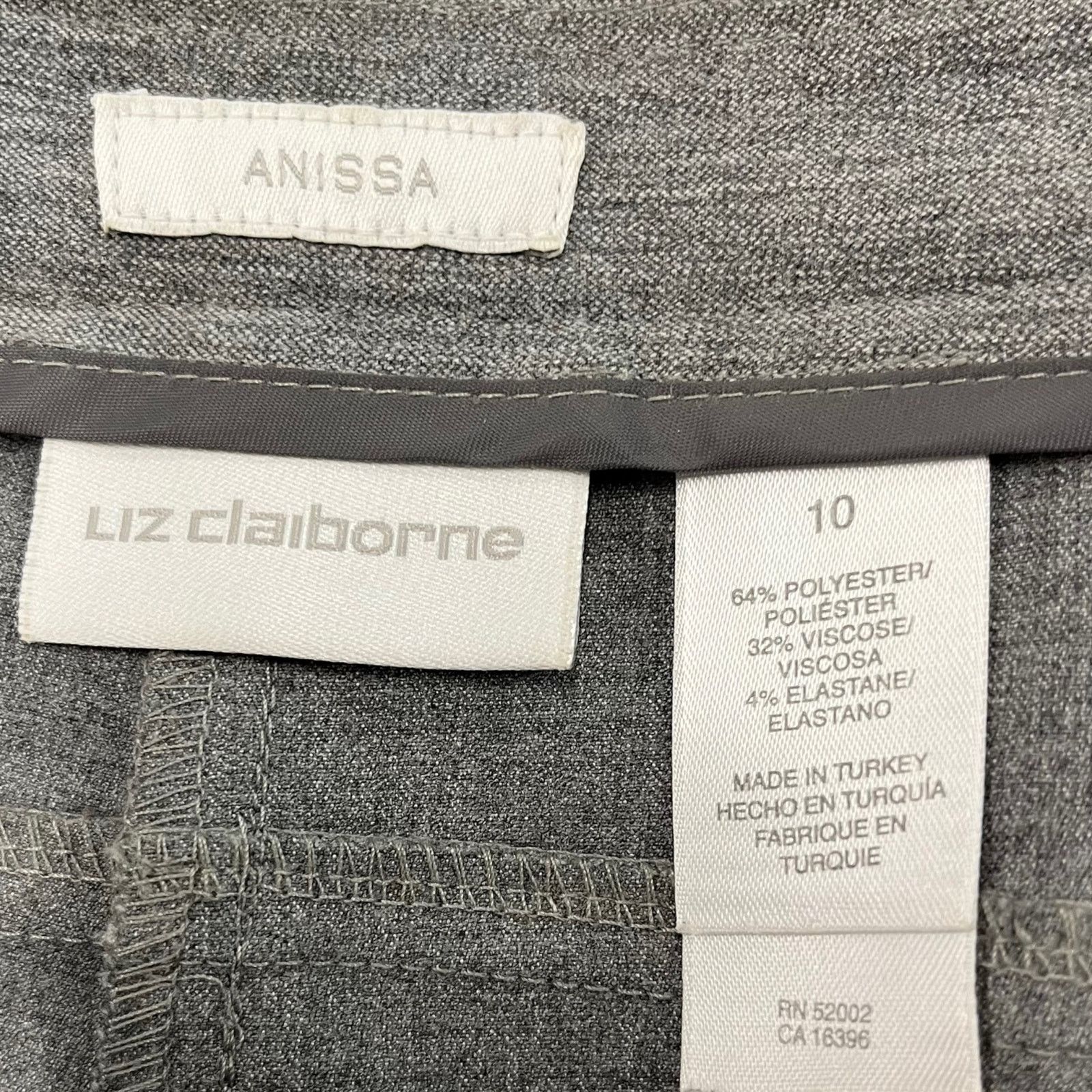 Other Liz Claiborne Anissa Work Slacks Womens Size 10 Proffesional Size 32" / US 10 / IT 46 - 7 Thumbnail