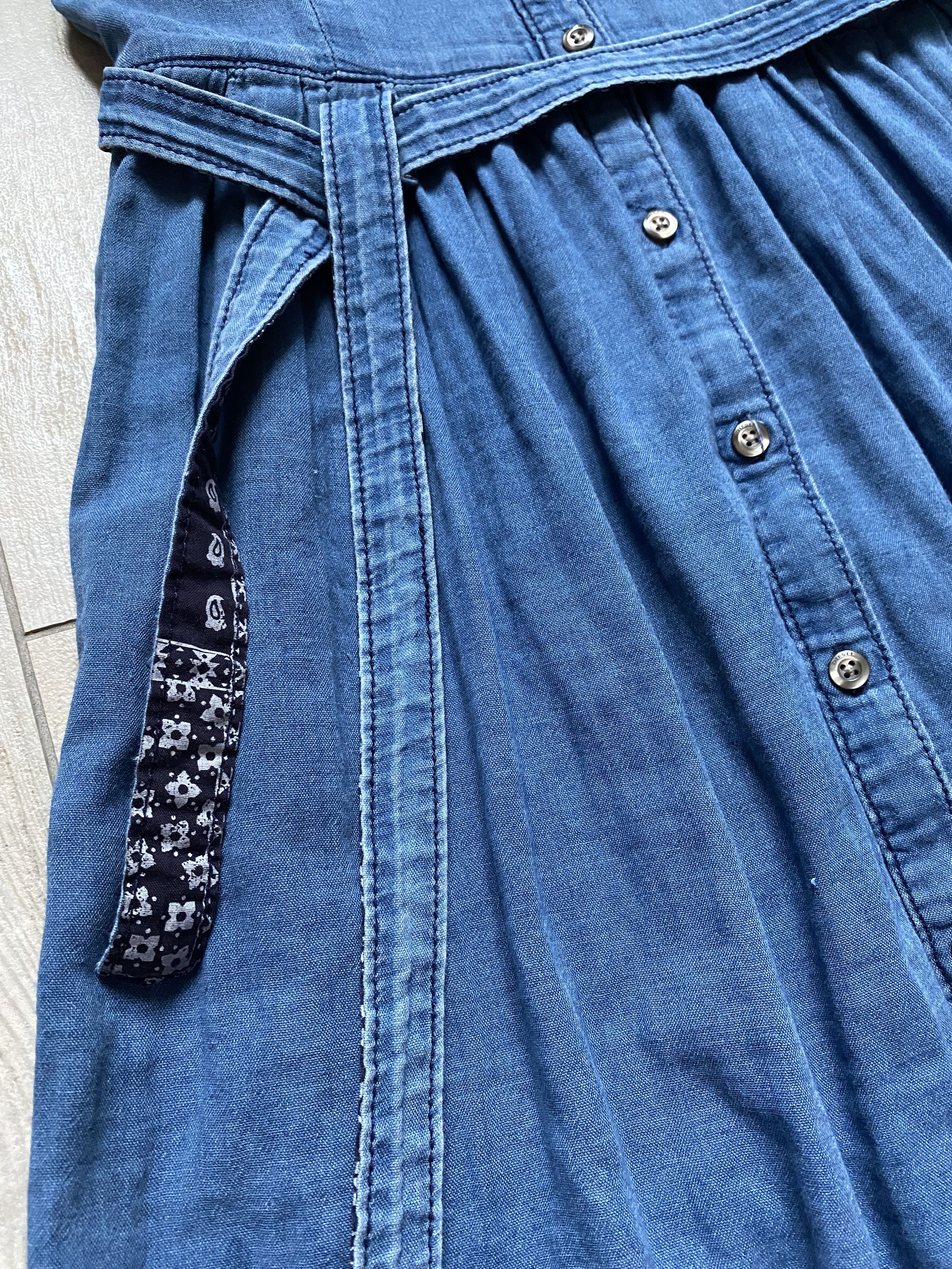 Diesel DIESEL Vintage Denim-Look Summer Dress Size XS / US 0-2 / IT 36-38 - 2 Thumbnail