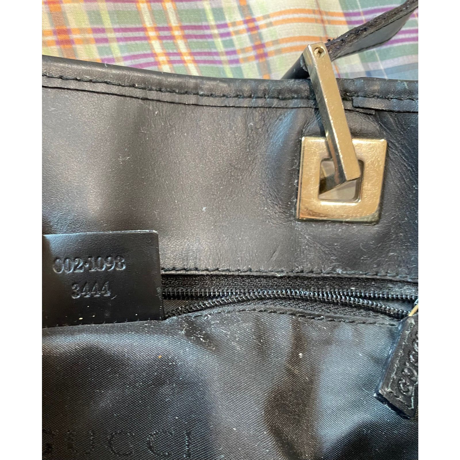 Gucci Vintage 00's Gucci Black Monogram Canvas Tote Size ONE SIZE - 9 Thumbnail