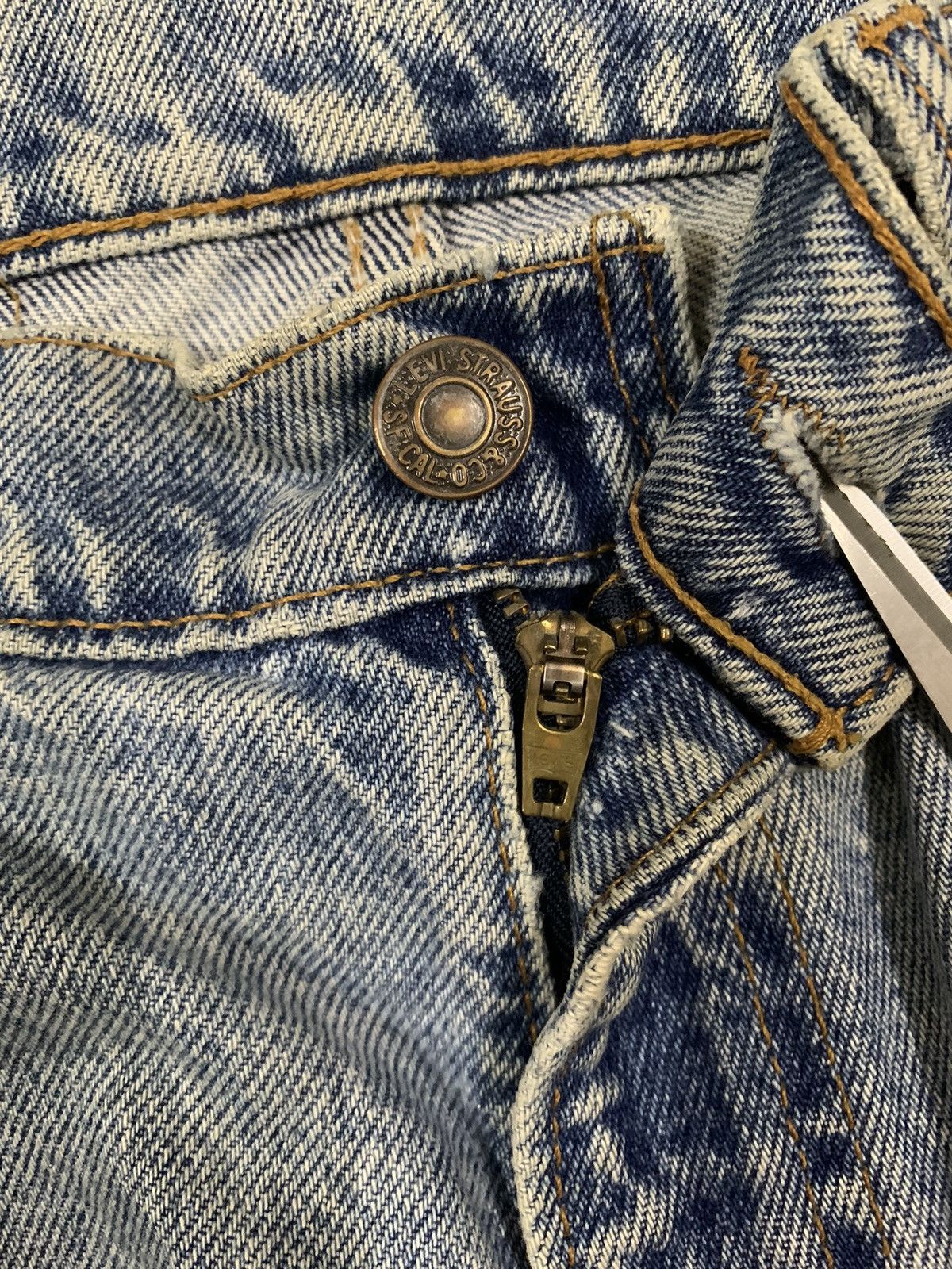 Levi's Vintage 80s Levis 550 Orange Tab Rusty Wash Distressed Jeans Size US 31 - 4 Thumbnail