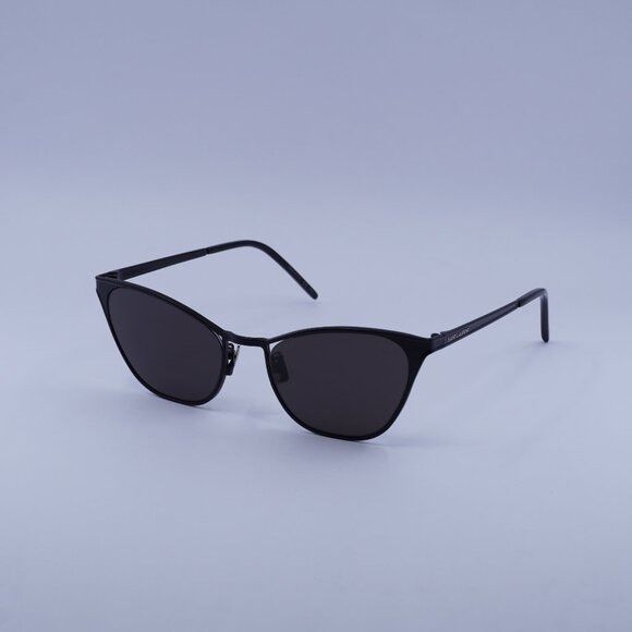 Saint Laurent Paris Saint Laurent SL409 002 Sunglasses Black Cat Eye Frame Size ONE SIZE - 1 Thumbnail