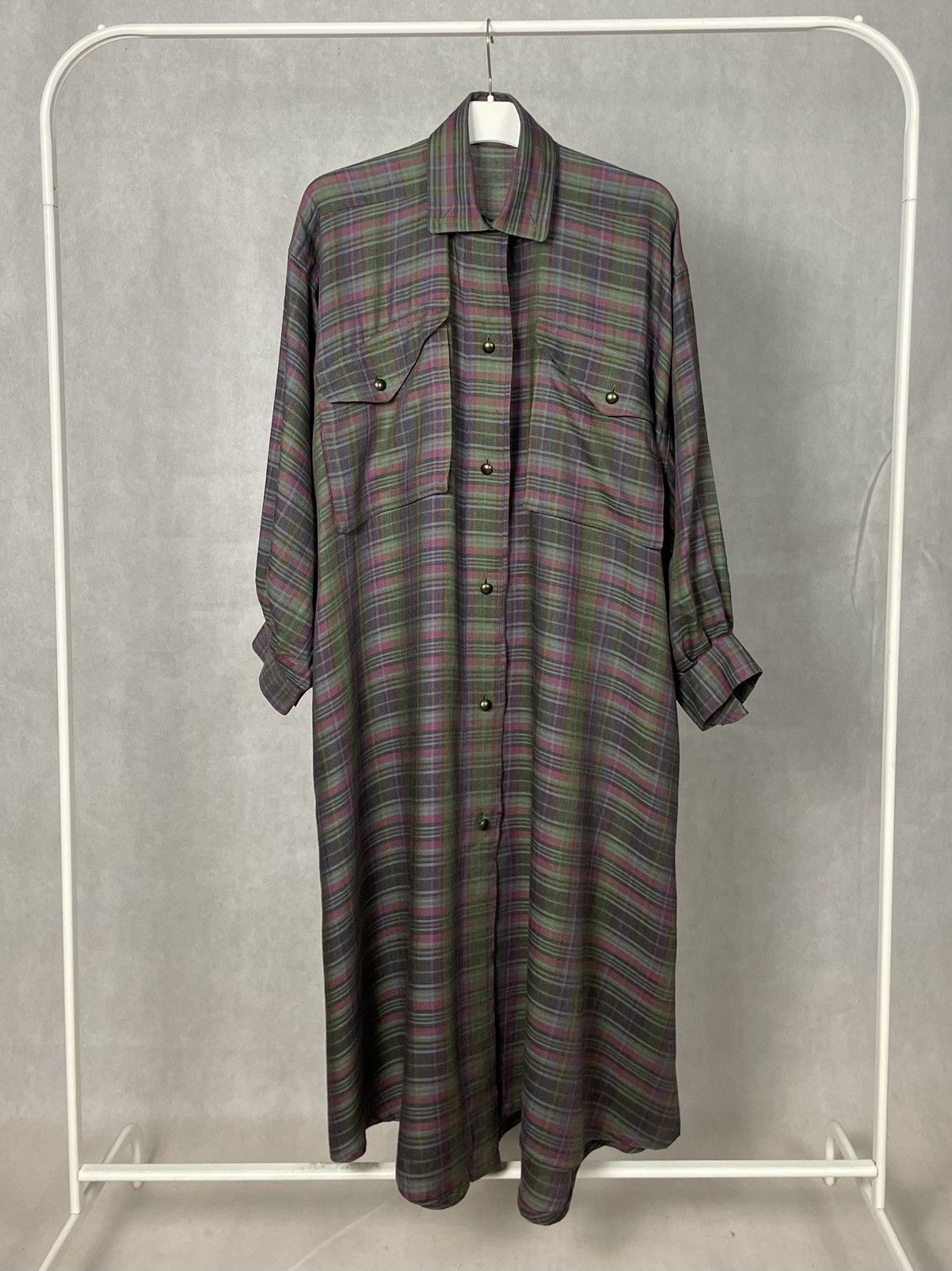 Jil Sander Jil Sander 80s silk wool dress vintage Size L / US 10 / IT 46 - 6 Thumbnail