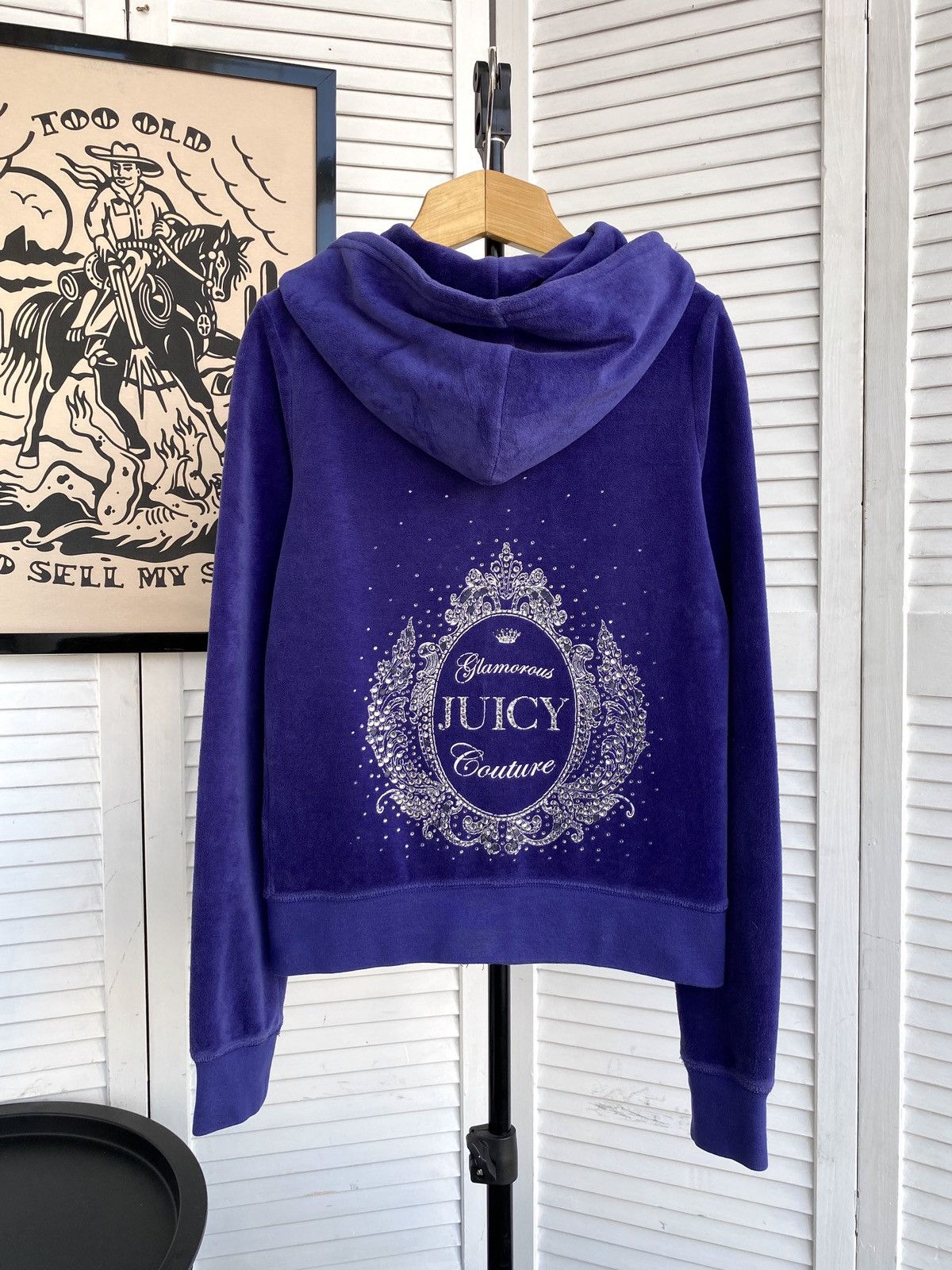 Juicy couture cropped zip hoodie jacket outlet