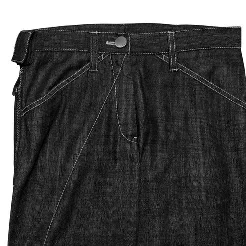 Jil Sander Jil Sander Contrast Stitch Carpenter Raw Denim Pants - AW07 Size US 28 / EU 44 - 4 Thumbnail