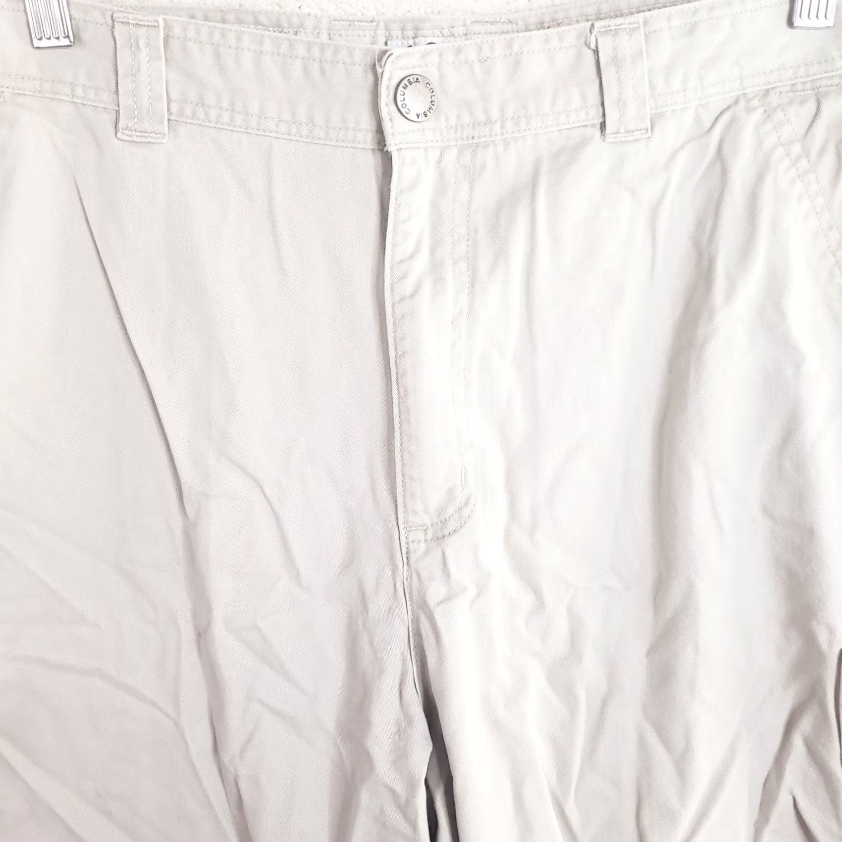 Vintage Columbia Cargo Shorts Mens 38x10 Beige 100% Cotton Relaxed Fit Short Size US 38 / EU 54 - 2 Thumbnail