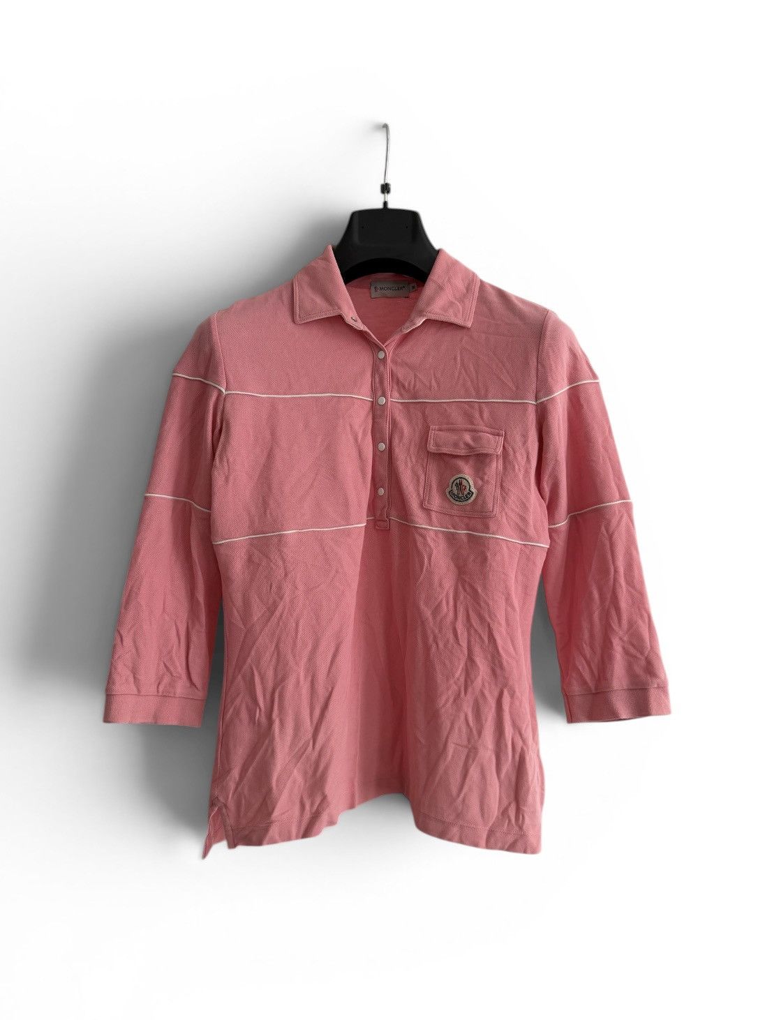 Moncler Moncler Quarter Sleeve Polo T-Shirt Size M / US 6-8 / IT 42-44 - 1 Thumbnail