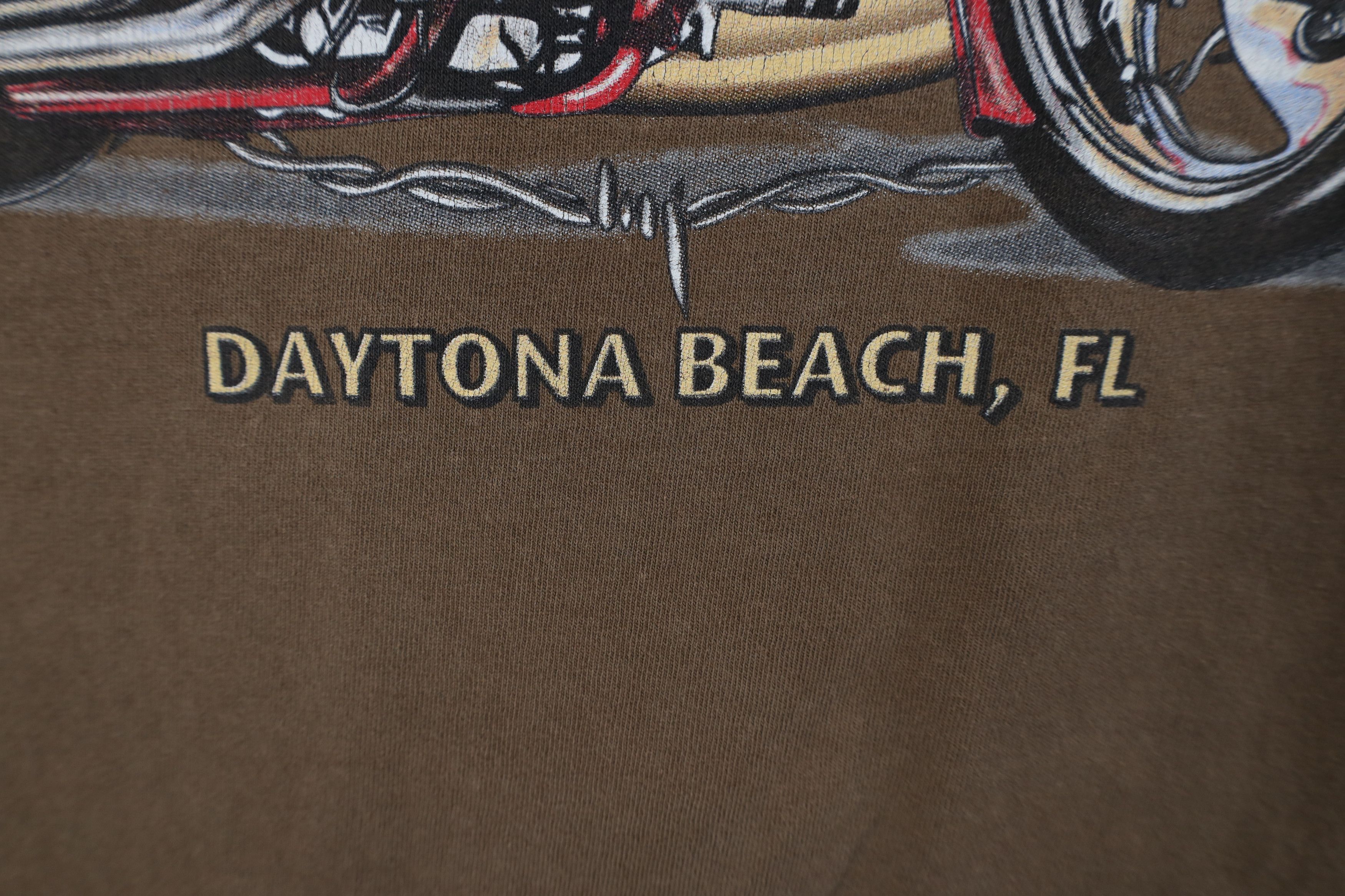 Vintage Vintage Y2K Daytona Bike Week Tribal Barbed Wire T-Shirt Size US XXL / EU 58 / 5 - 11 Thumbnail