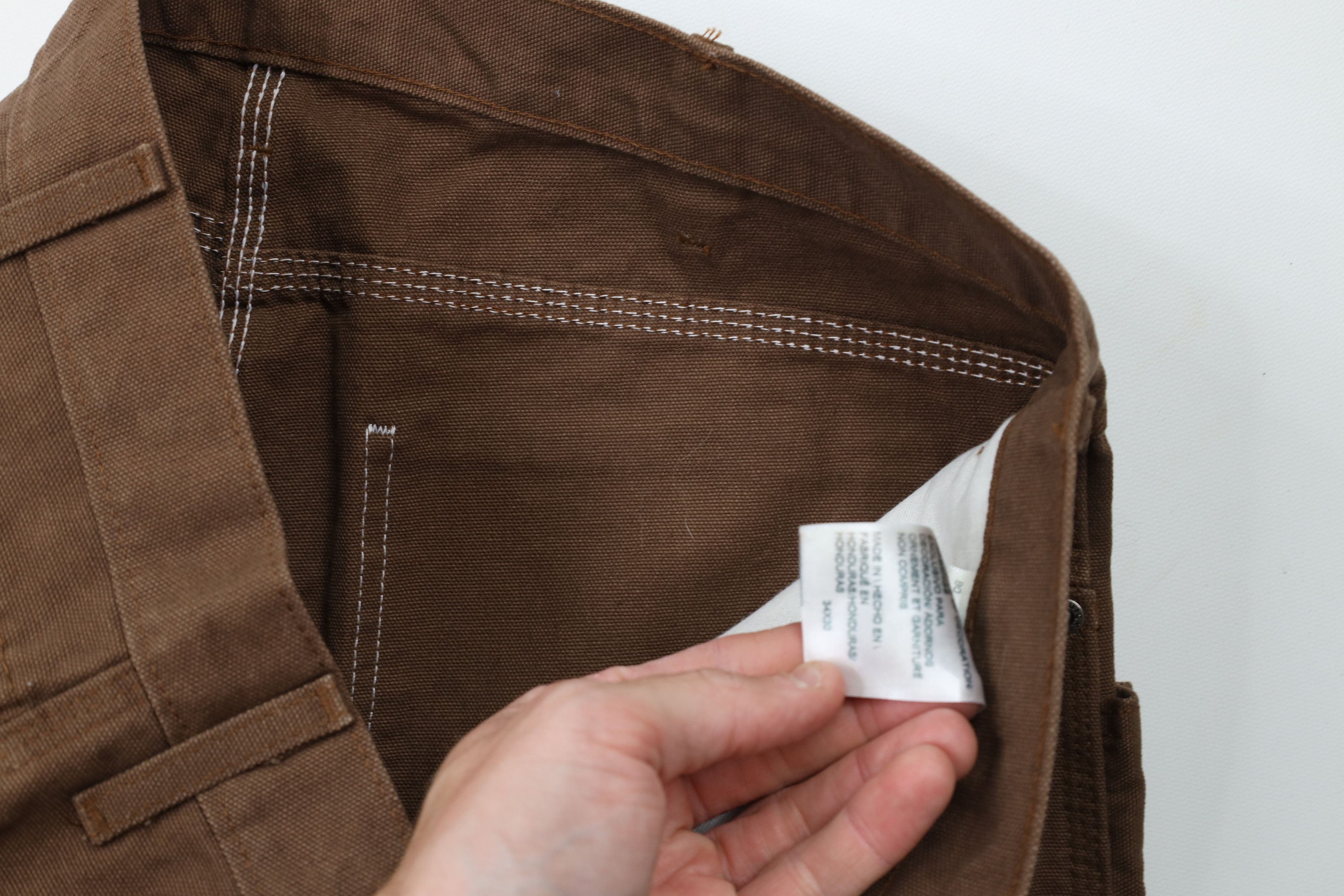 Dickies × Vintage Vintage Dickies Out Wide Leg Canvas Dungaree Pants Brown Size US 34 / EU 50 - 6 Thumbnail