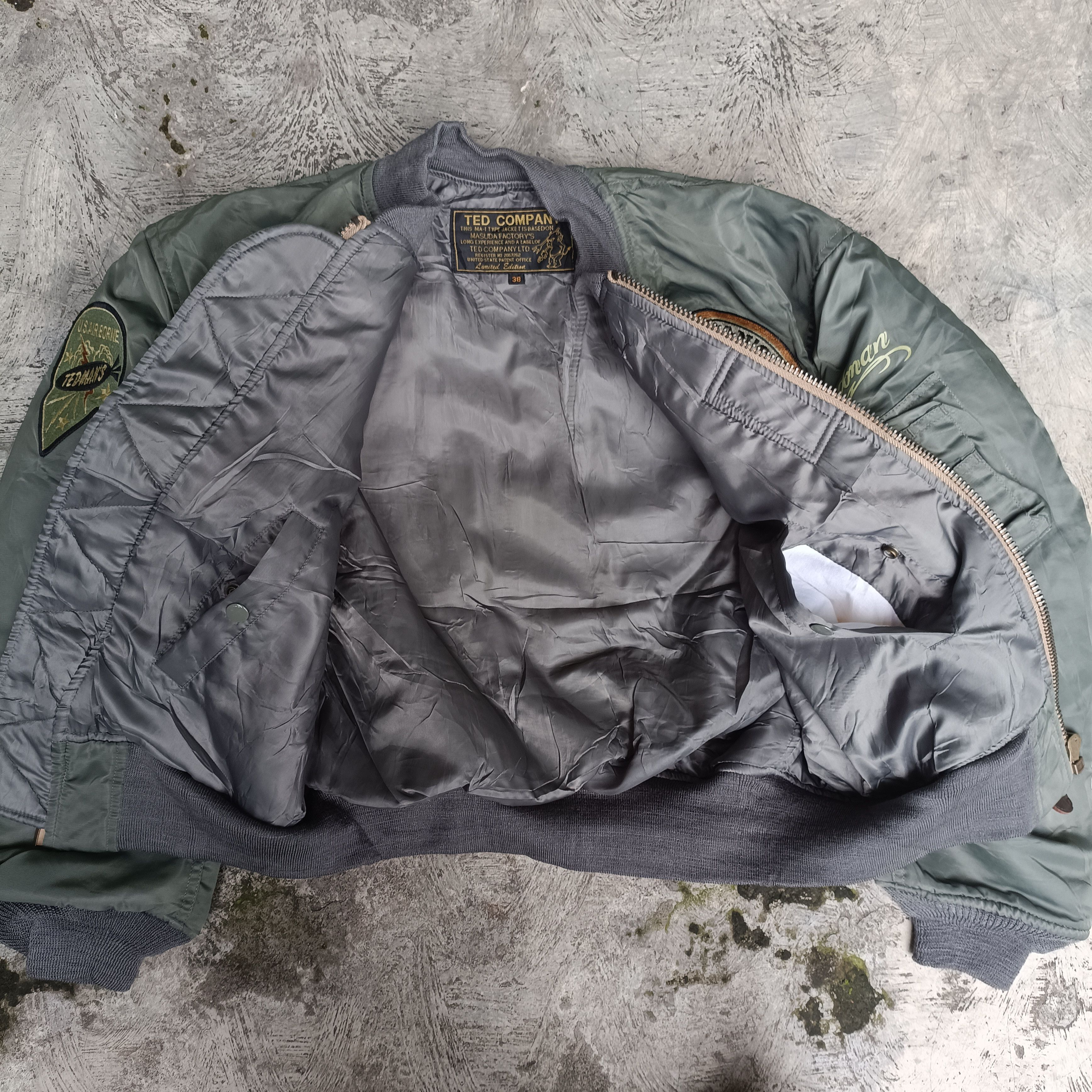 Tedman Vintage MA-1 flight jacket Bomber ted company Embroidery Size US S / EU 44-46 / 1 - 9 Thumbnail