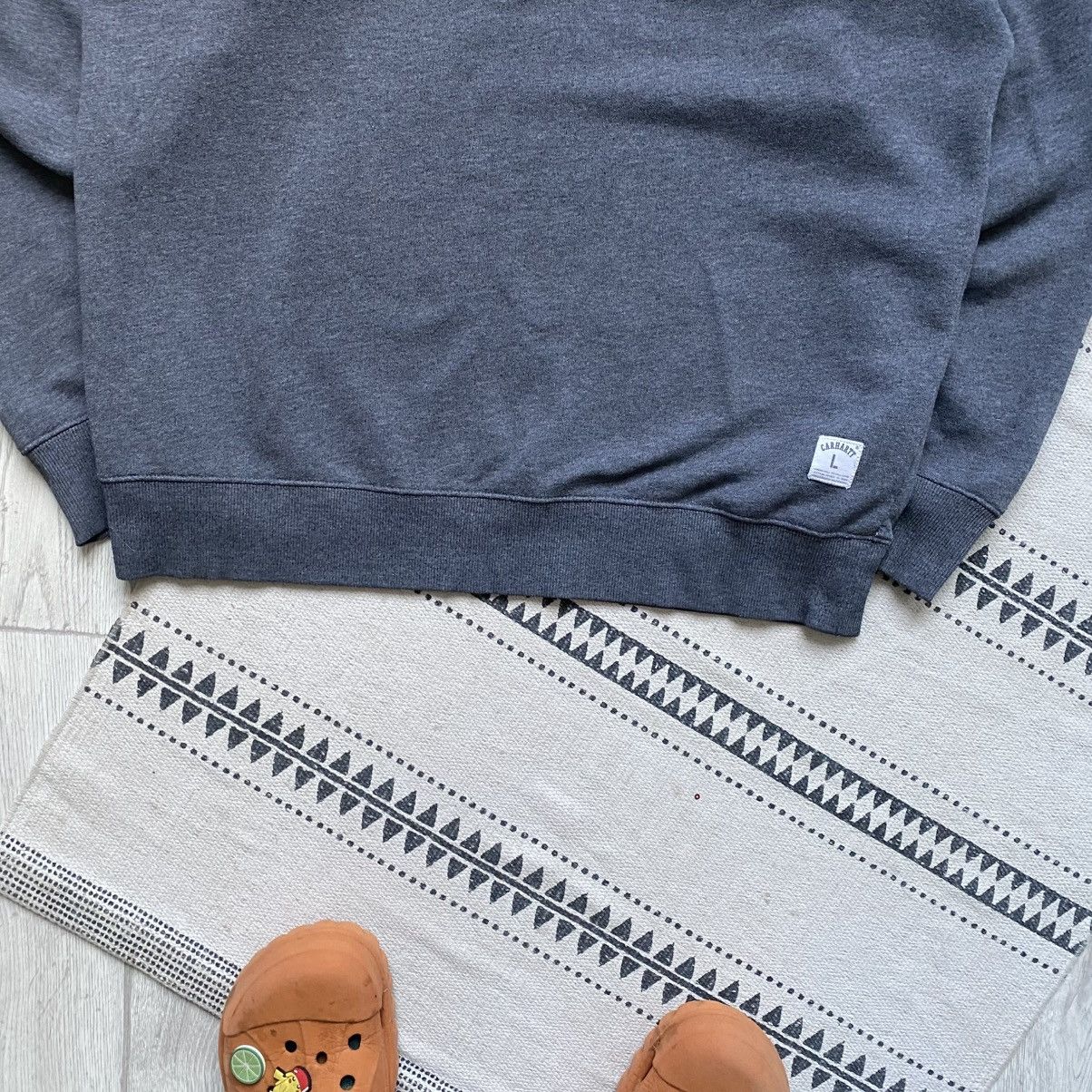 Carhartt 🩶 Vintage 00s Carhartt sweatshirt light Mini logo Size US L / EU 52-54 / 3 - 4 Thumbnail