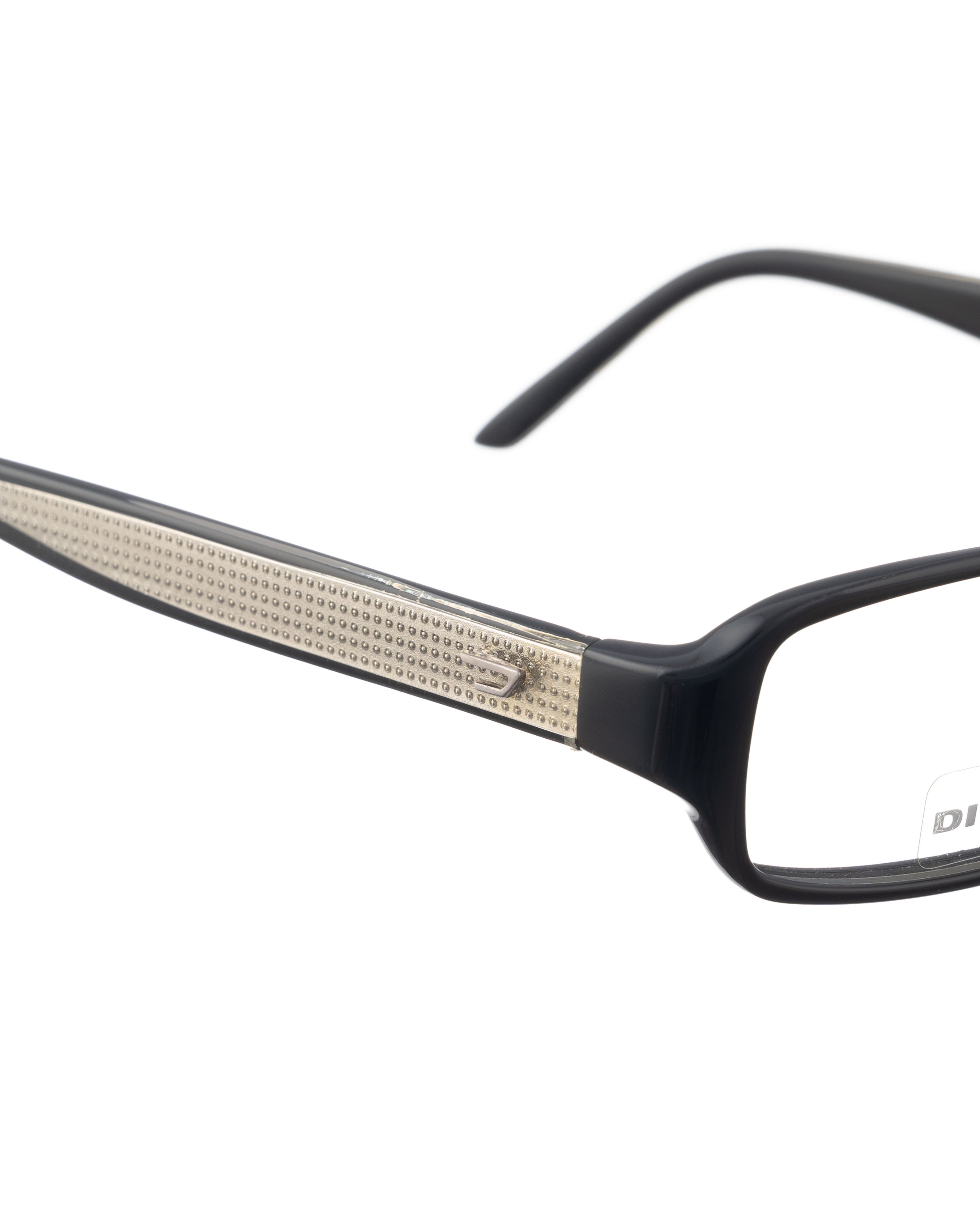 Diesel Diesel 00s Black Plastic Glasses with Silver Temples Size ONE SIZE - 3 Thumbnail