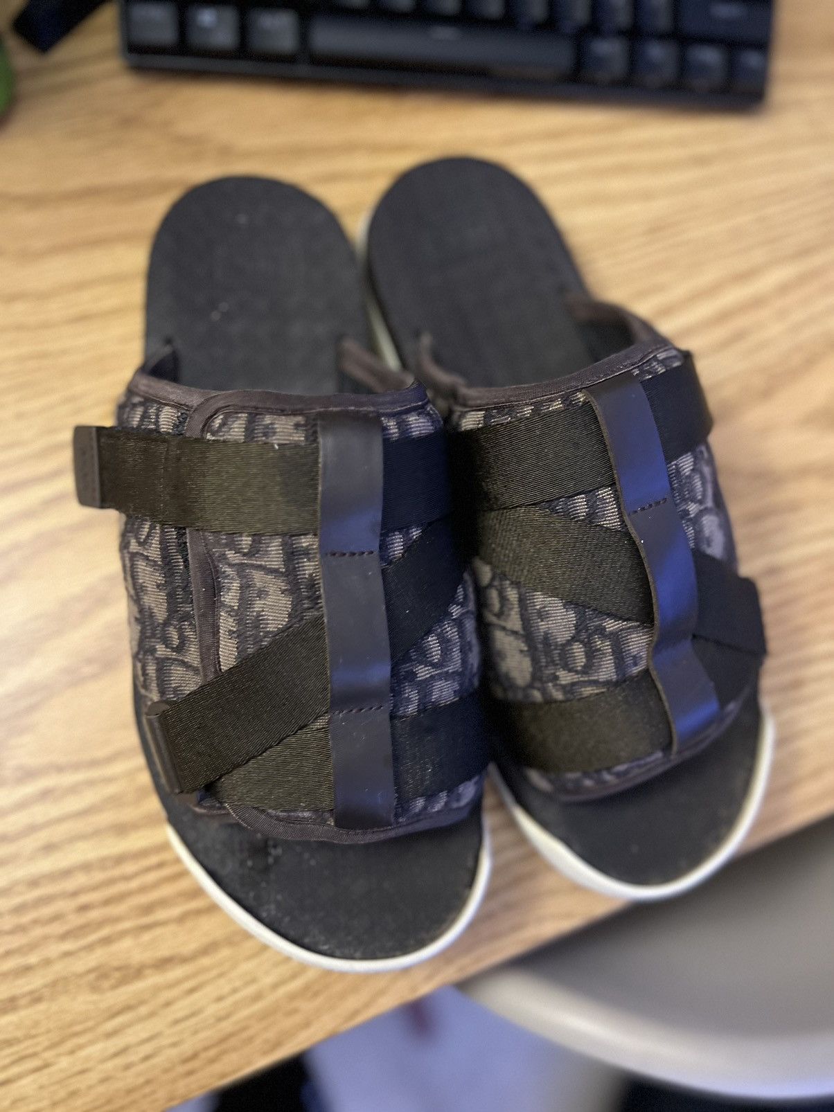 Dior Dior Alpha Sandal Ebony Oblique Jacquard | Grailed