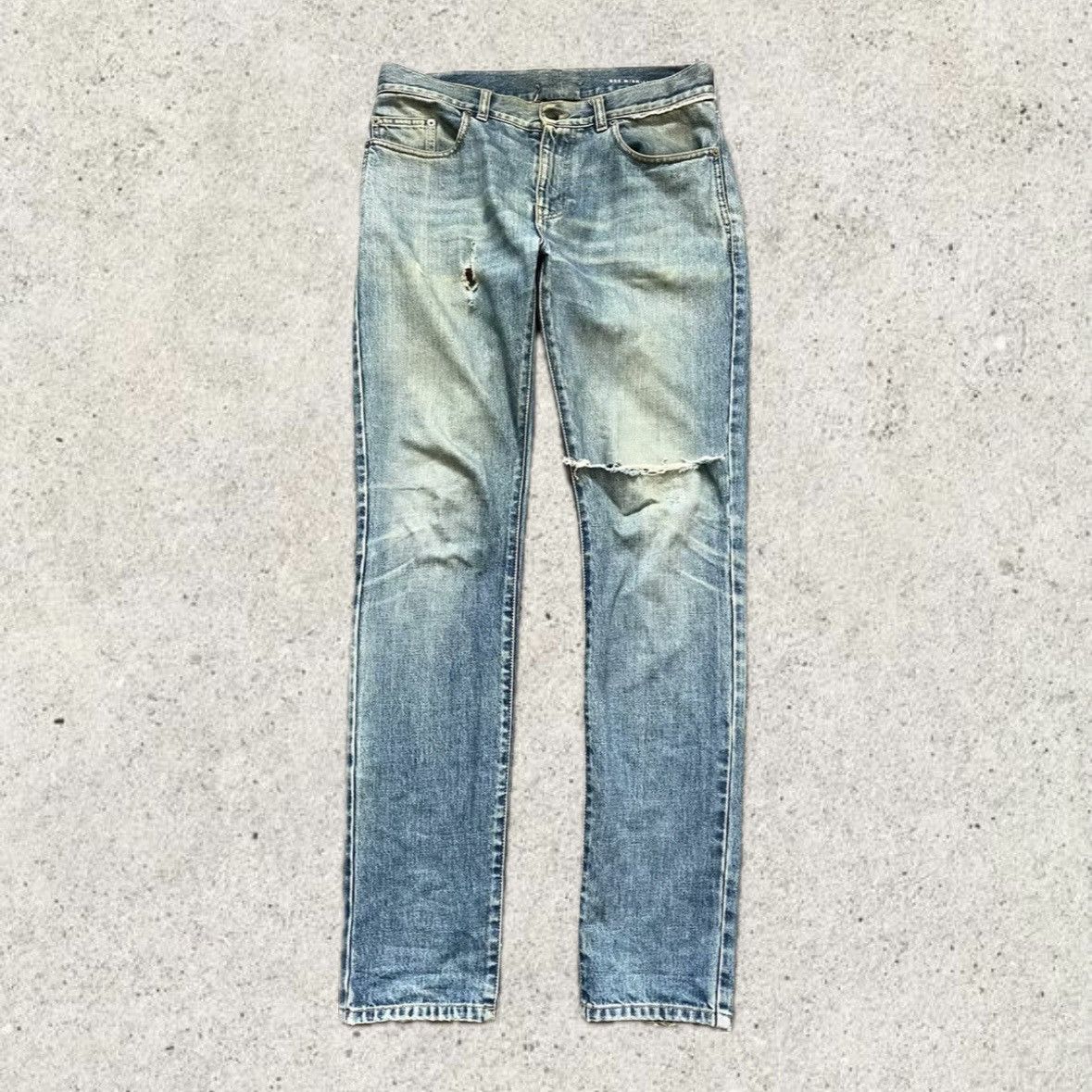 Saint Laurent Paris D02 Knee Slit Jeans