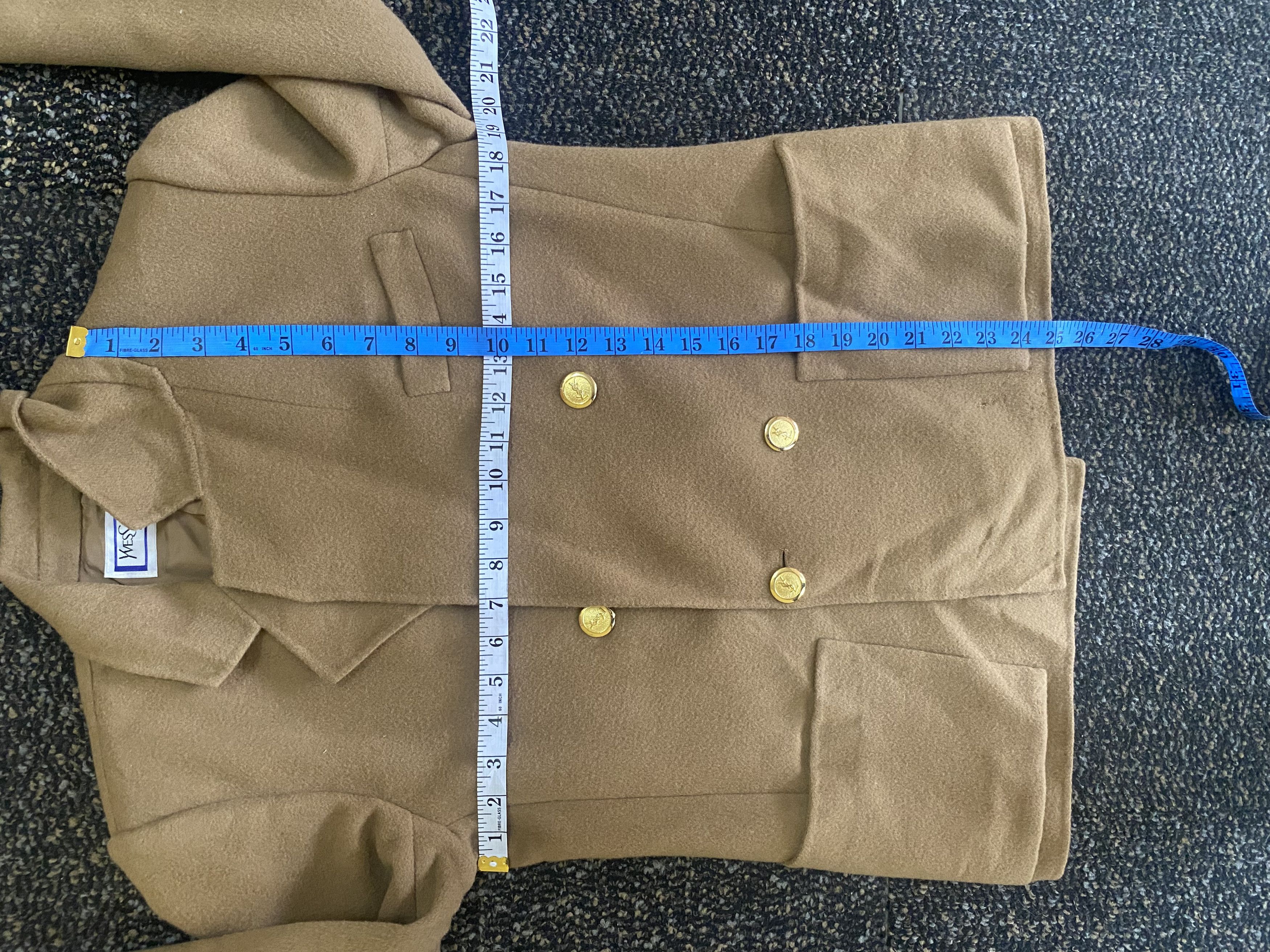Yves Saint Laurent Yves Saint Laurent Wool Coat Size M / US 6-8 / IT 42-44 - 9 Thumbnail