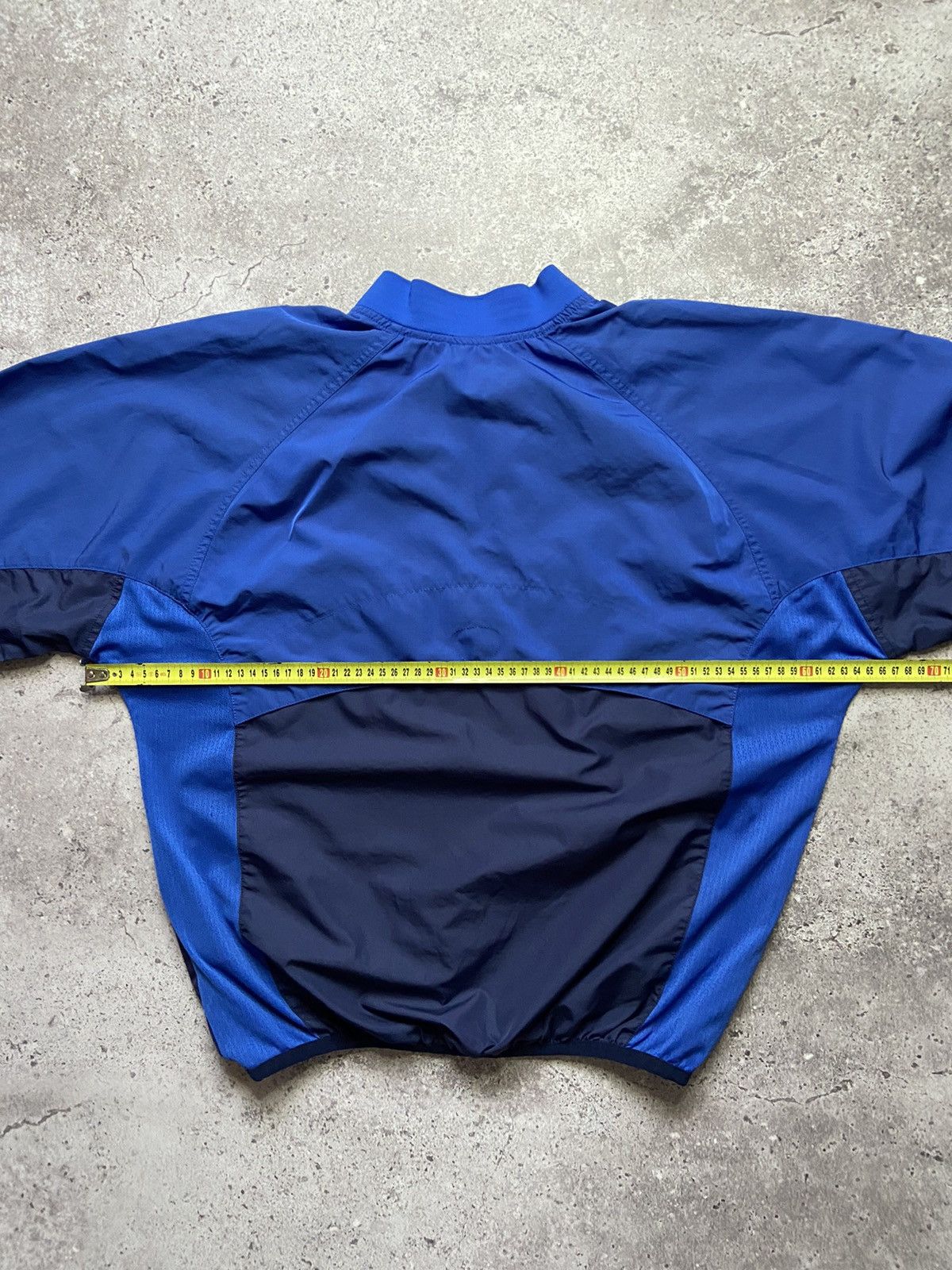 Nike × Vintage Nike Vintage 00s Nylon Center Swoosh Sweatshirt Size US S / EU 44-46 / 1 - 5 Thumbnail