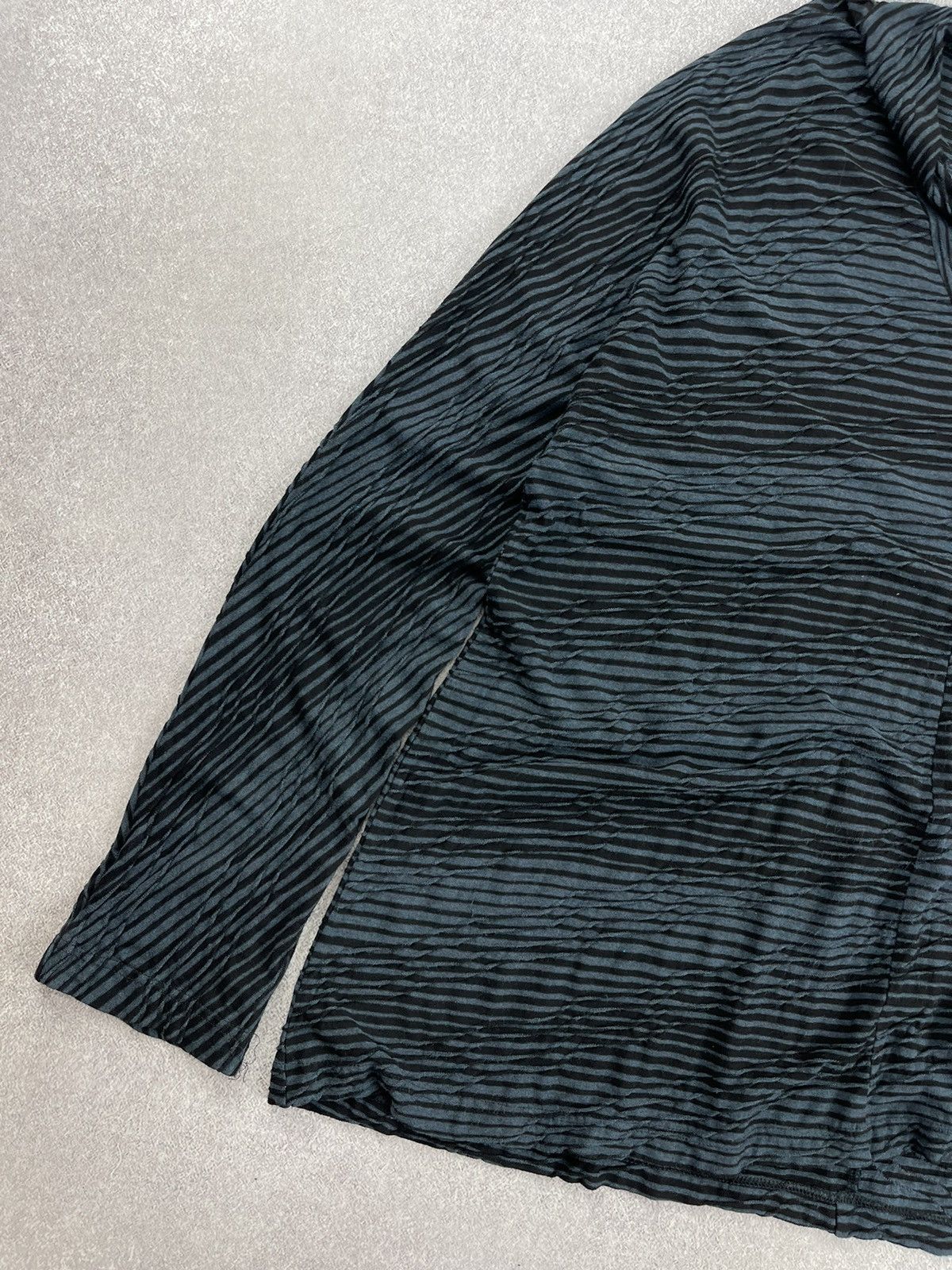 Japanese Brand Oska Striped Tunic Blouse Japan Style Size L / US 10 / IT 46 - 2 Thumbnail