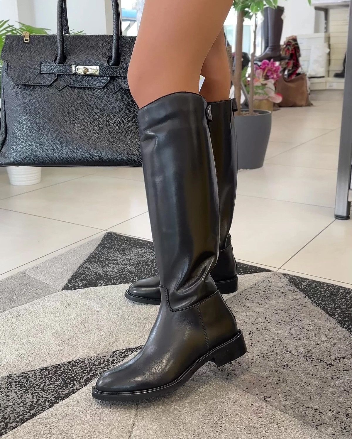 Hermes 2000S HERMÈS BLACK RIDING BOOTS Size US 5.5 / IT 35.5 - 4 Thumbnail