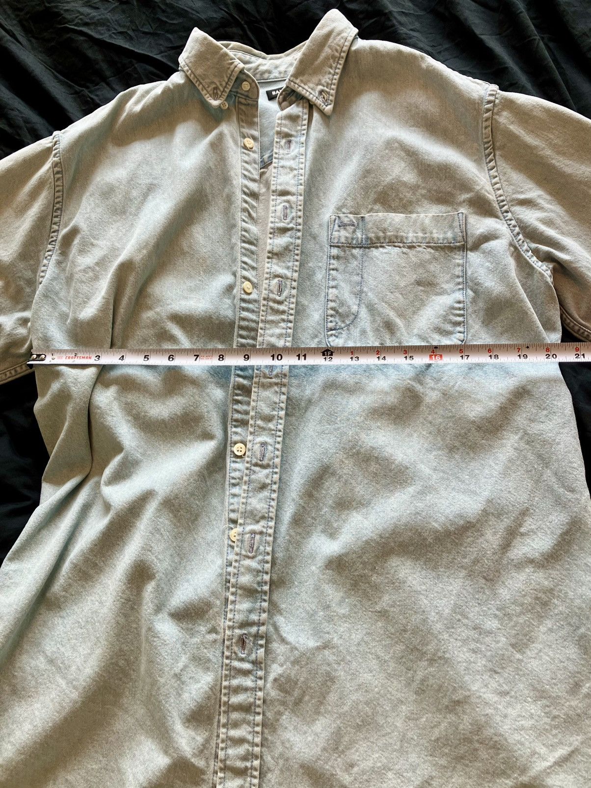 Balenciaga Balenciaga Oversized Denim Shirt, Washed Look Size US M / EU 48-50 / 2 - 9 Thumbnail
