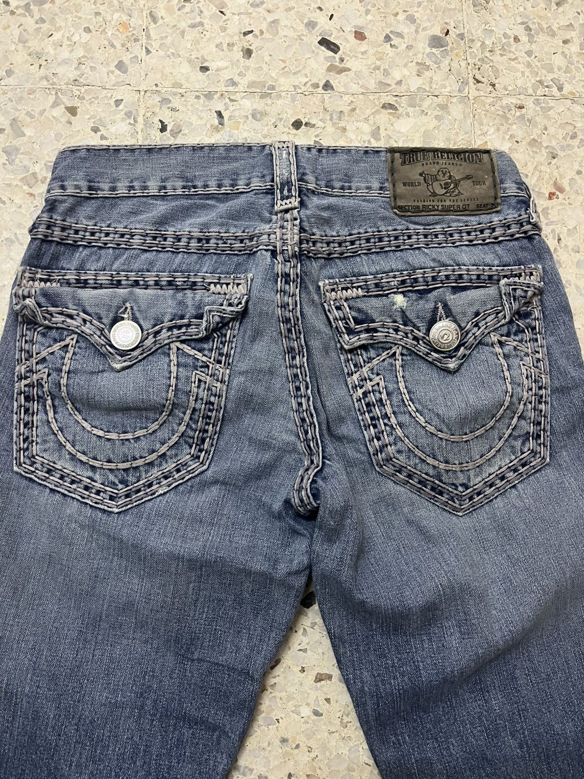 True Religion Vintage Y2K Japanese brand True religion light blue wash Size US 32 / EU 48 - 4 Thumbnail
