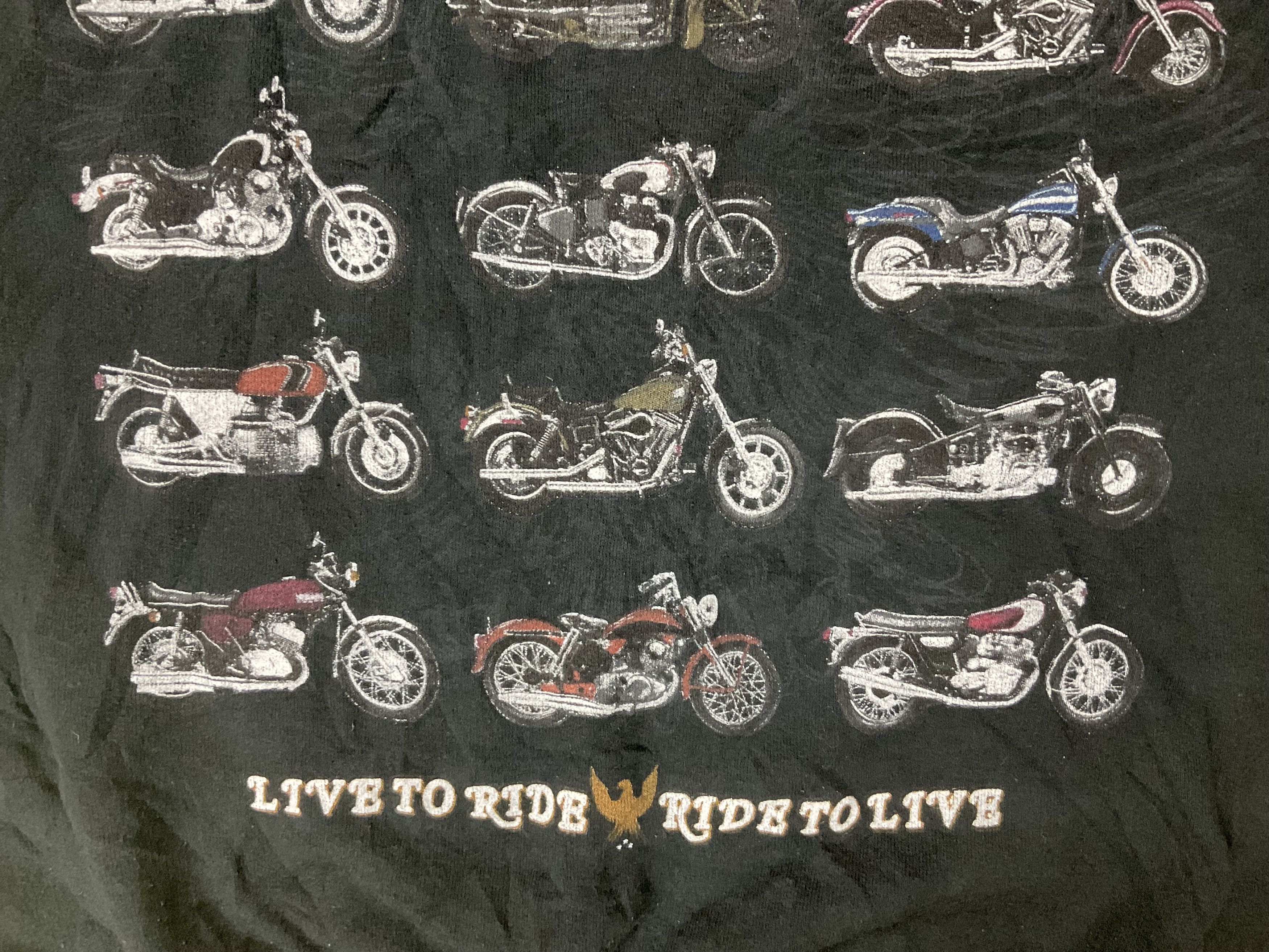 Harley Davidson Vintage Motorcycles Live To Ride Harley Sweatshirt Size US M / EU 48-50 / 2 - 4 Thumbnail