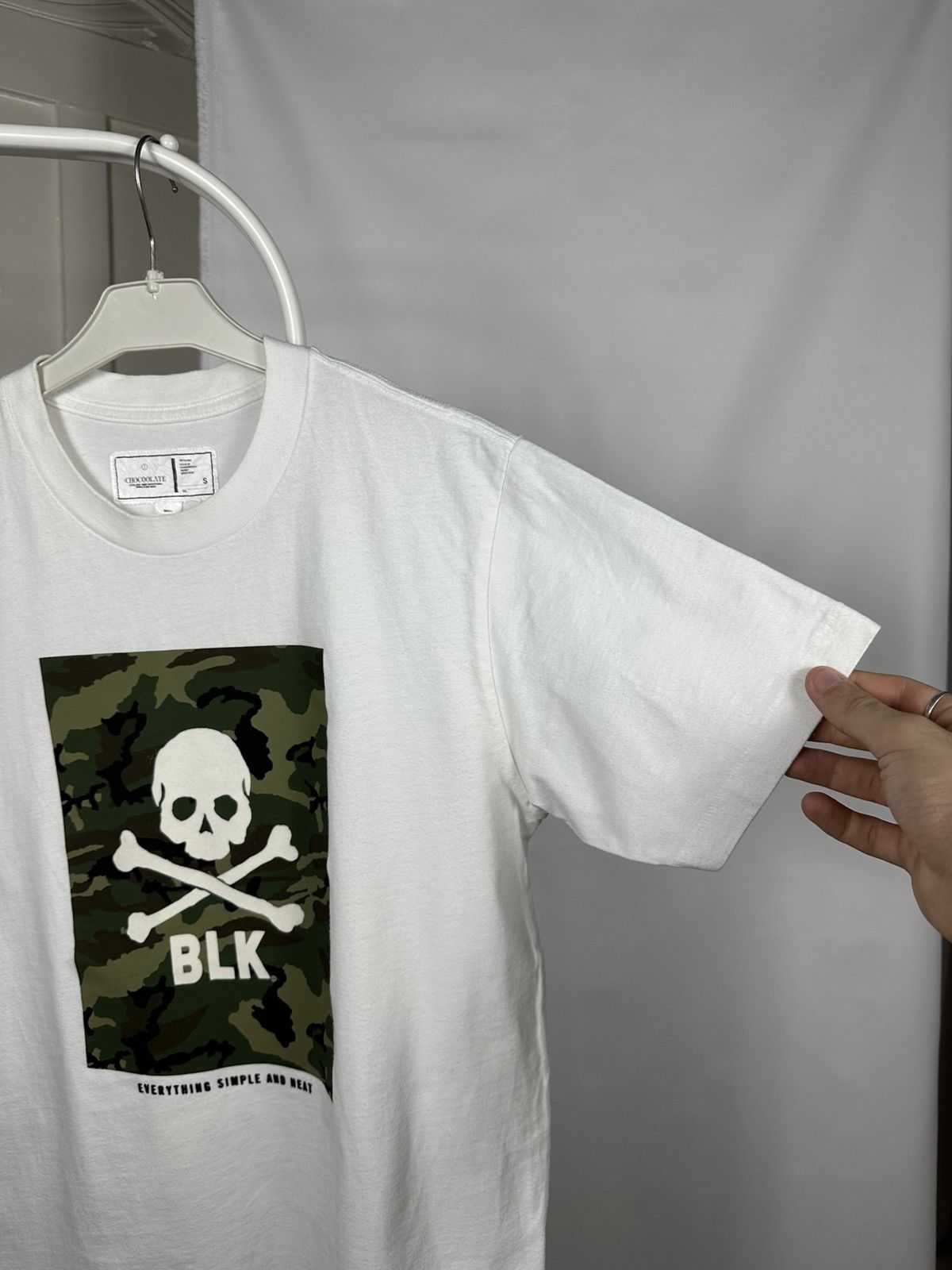 CHOCOOLATE Chocoolate BLK Skull Camo Single Stitch T Shirt Size US S / EU 44-46 / 1 - 6 Thumbnail