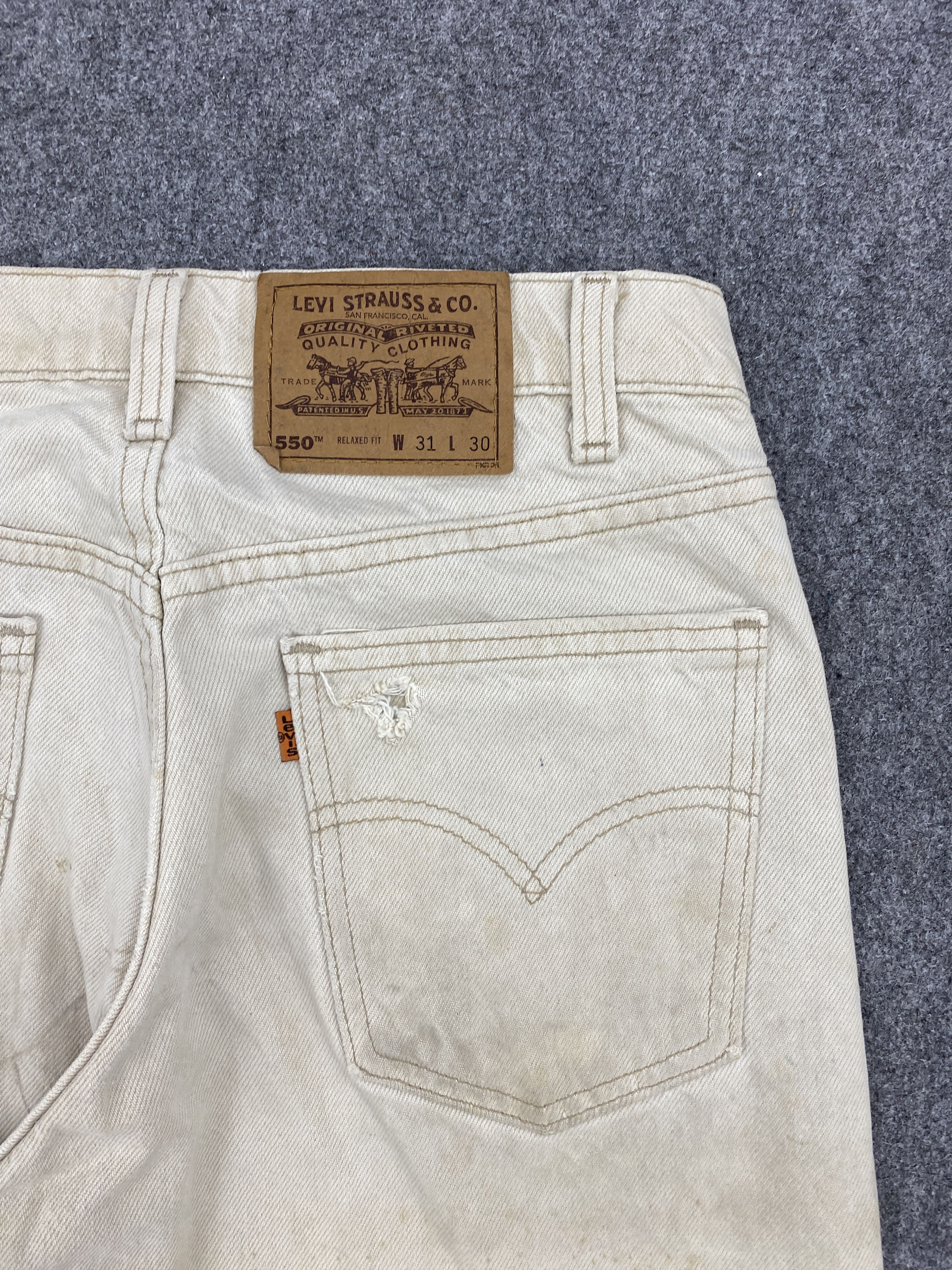 Levi's × Vintage Vintage 90s Levi's 550 Orange Tabs Jeans Size US 30 / EU 46 - 14 Thumbnail